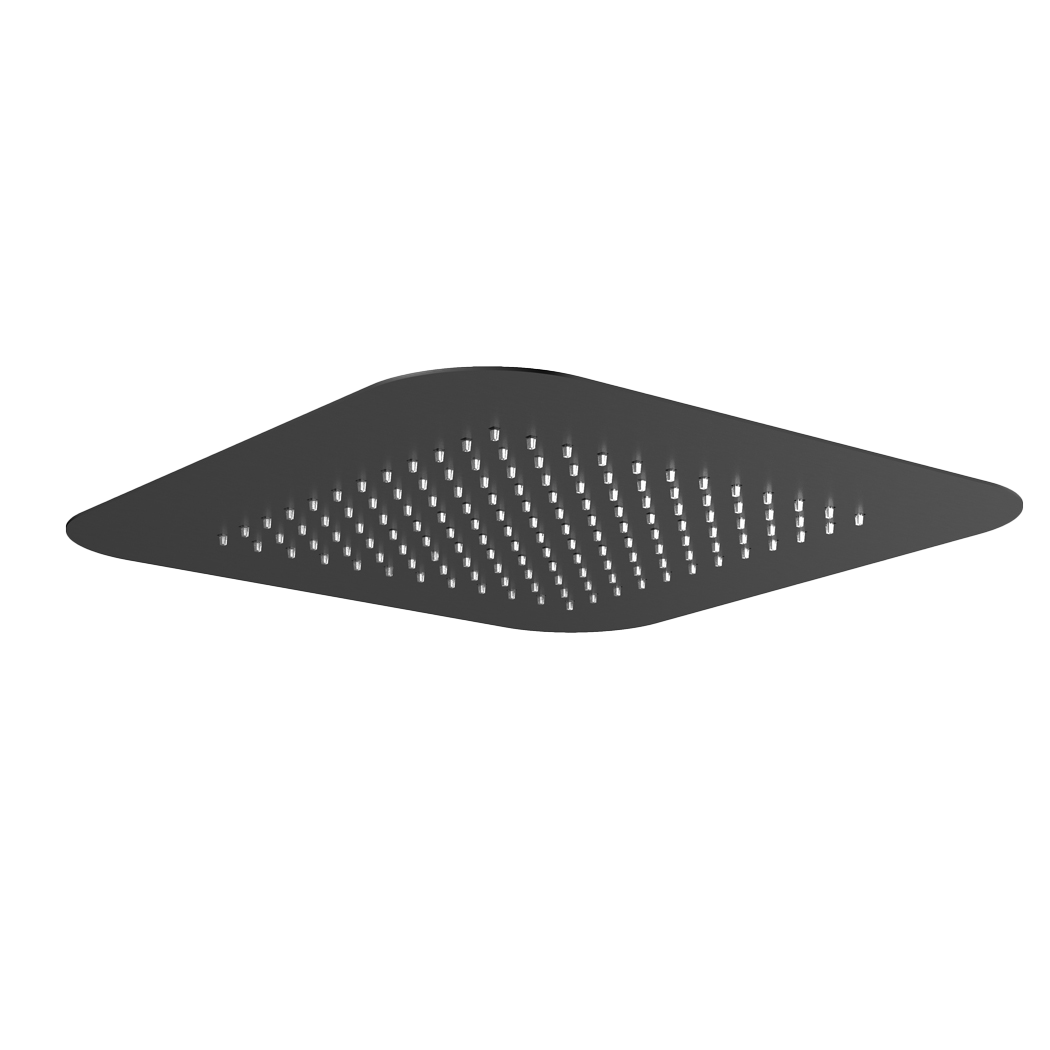 Hotbath Gal inbouw hoofddouche 42 x 42 cm M147BGP Geborsteld Gunmetal PVD