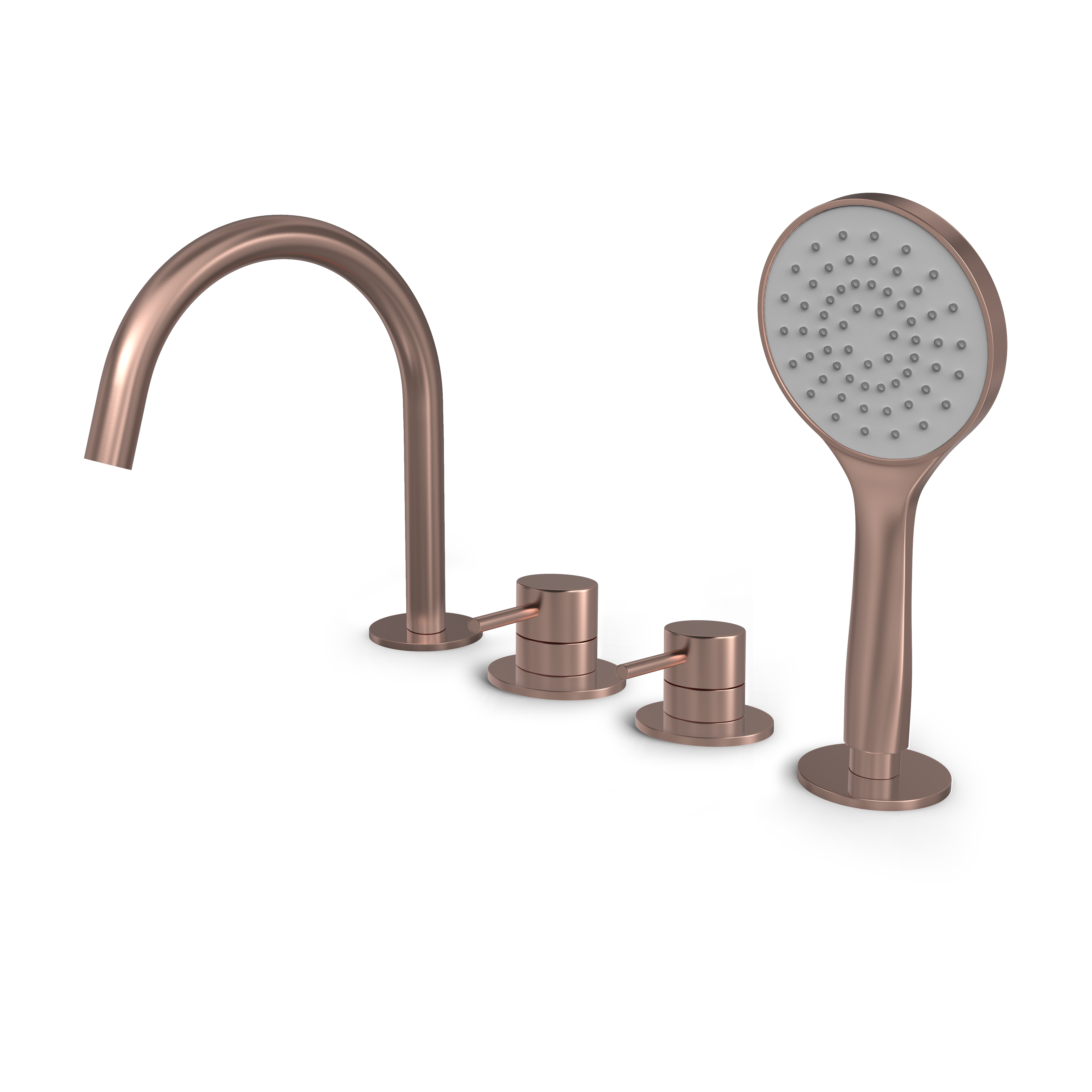 Hotbath BUDDY badrandcombinatie eenhendel mengkraan B173BCP Geborsteld koper PVD