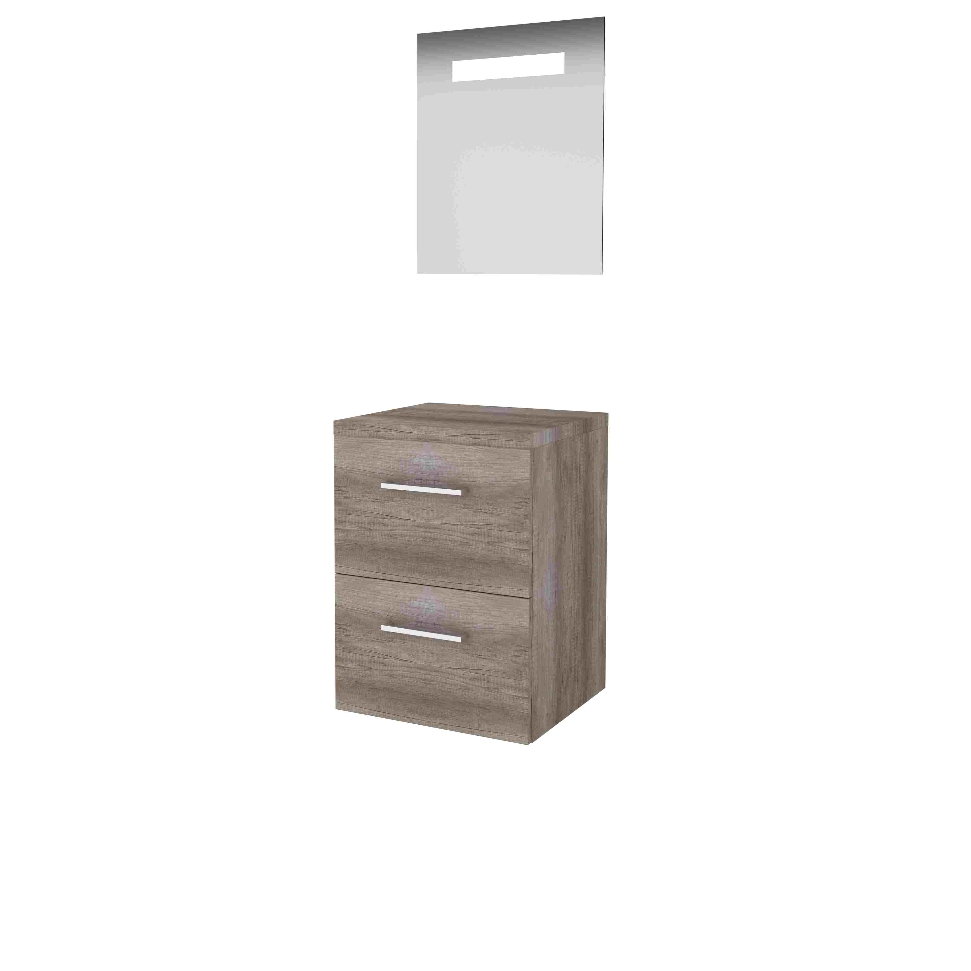 Basic Econom. 46 onderk. m. gr. incl. 2 la + afdekplaat incl. spg. m. geint. Led B500xD460 Scotch Oak / 1813584