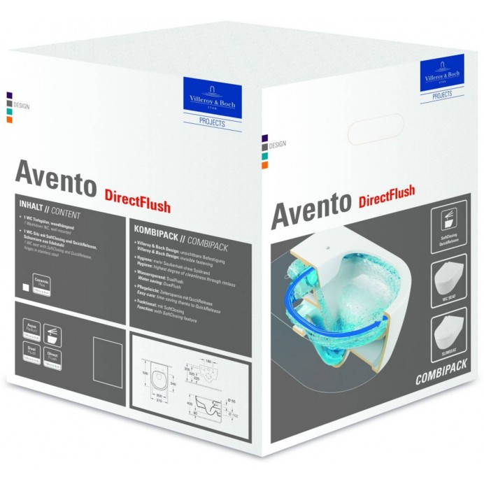 V&B Avento Combi-Pack 5656HR01 Wit Alpin