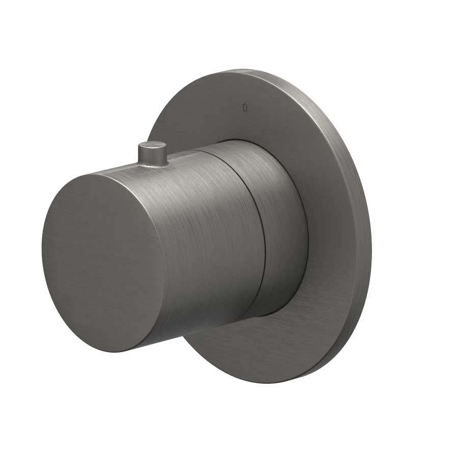 IVY Bond Afbouwdeel flow-through stopkraan symmetry met rond rozet 6202606 gebr. metal black PVD