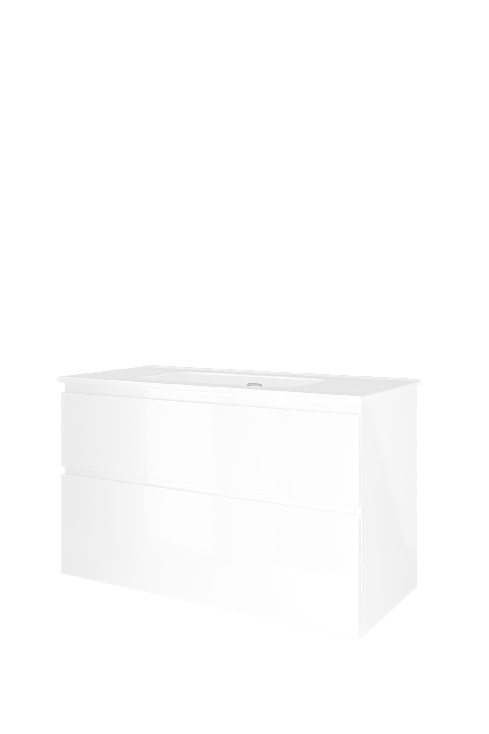 Proline set porselein Elegant wast. met 1 krgt. en onderk. a-sym. 1815254 Glans wit/Glans wit H620xB1000xD460