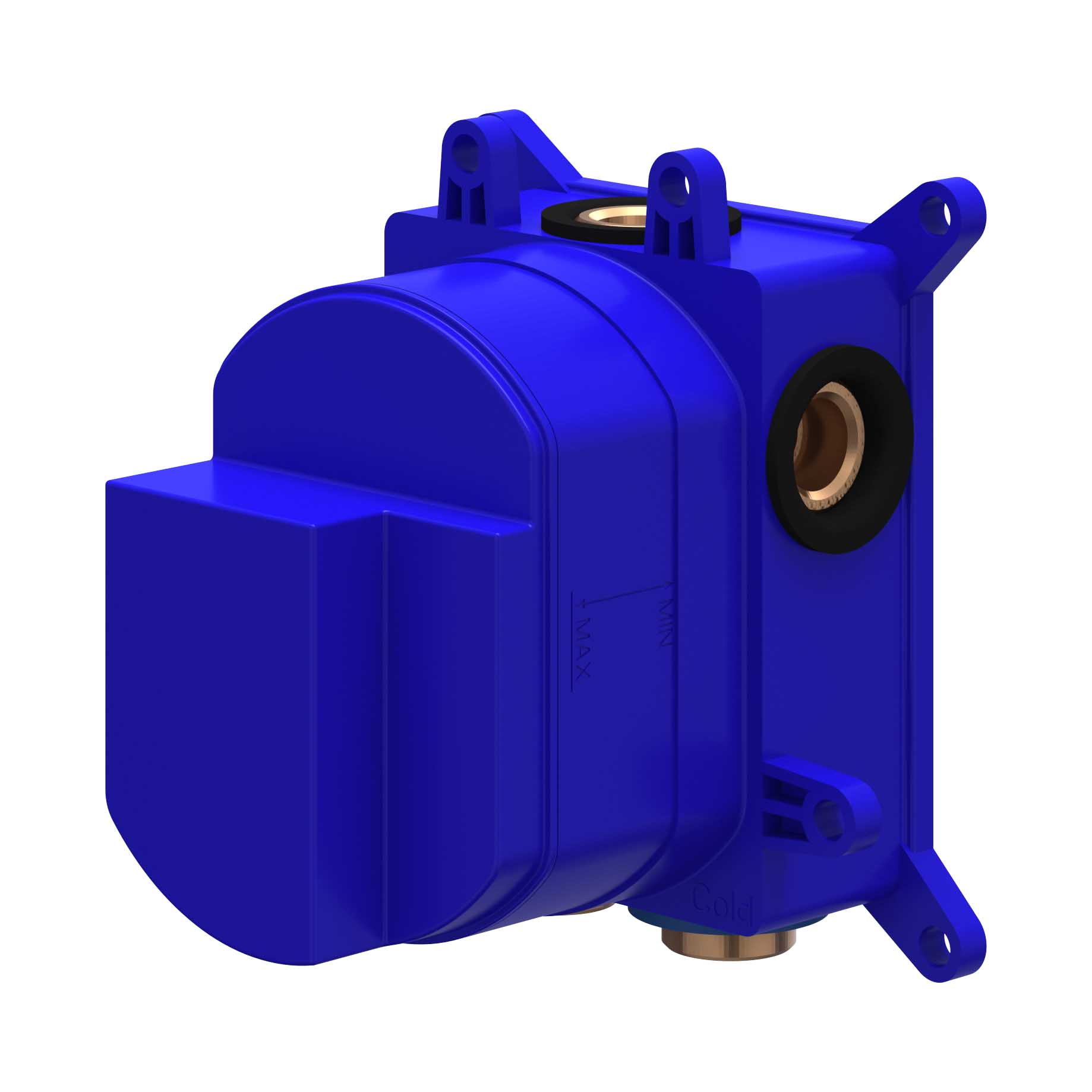 IVY Inbouwbox t.b.v. inbouw thermostaat met 1 stopkraan 6202398 Donker blauw