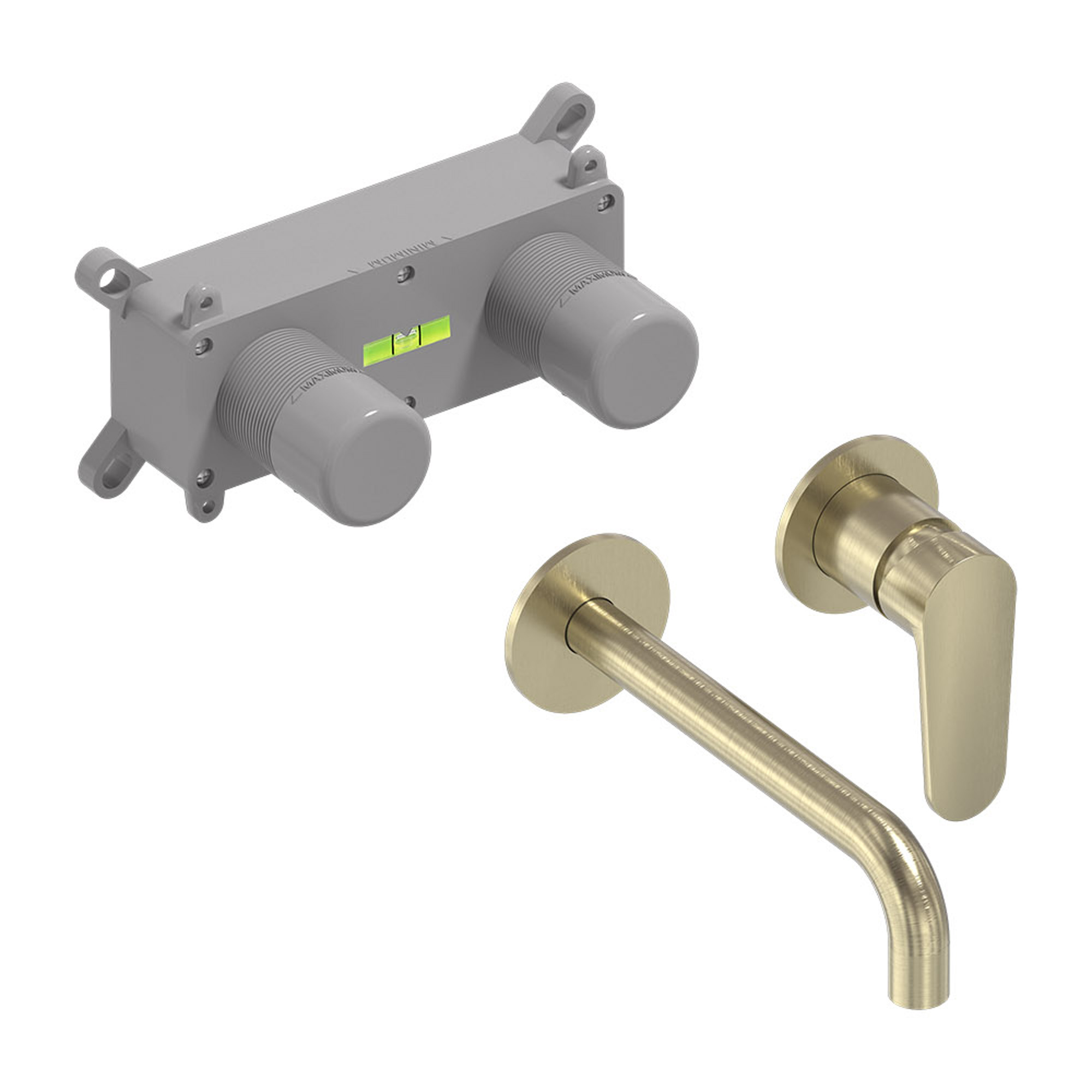 MAY Forma Inbouw wastafelmengkraan 6800154 Geborsteld mat goud PVD