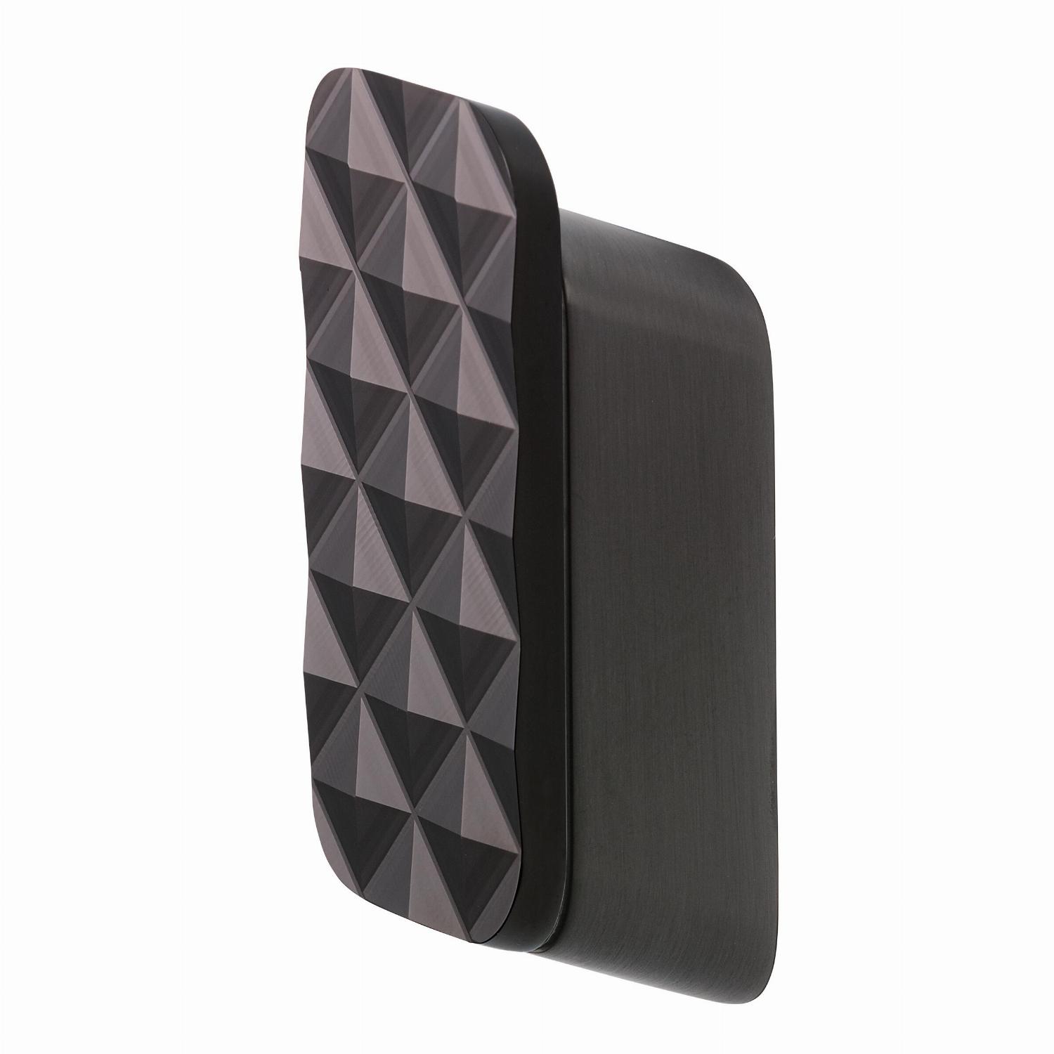 Geesa Shift handdoekhaak medium met diamandpatroon zwart metaal geb. 919967-09-91