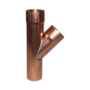 Koperen T-stuk 100mm 45gr.