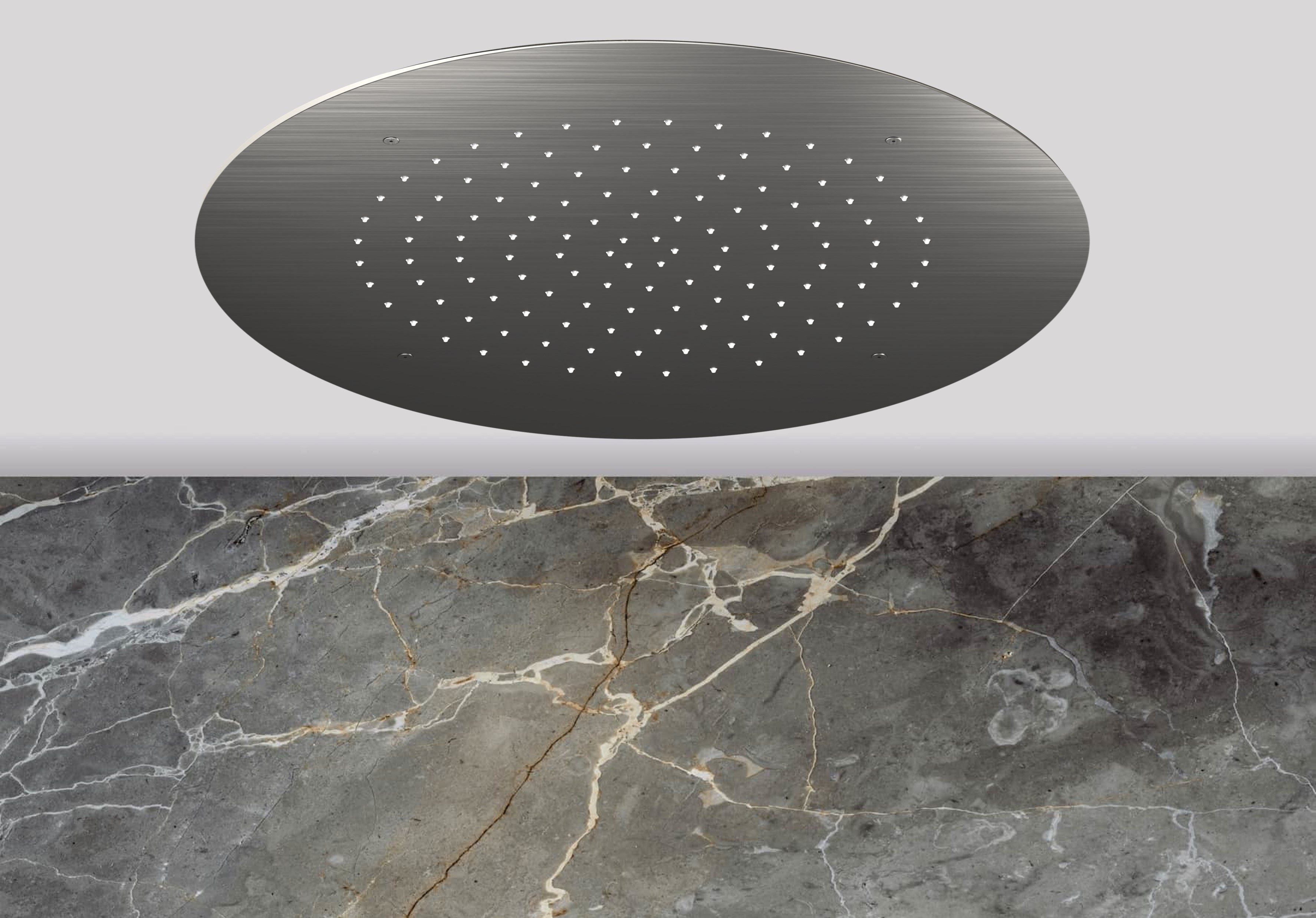 Lagoo Nesso Hoofddouche Showerlicious 550 N8222GM Brushed Gun Metal PVD