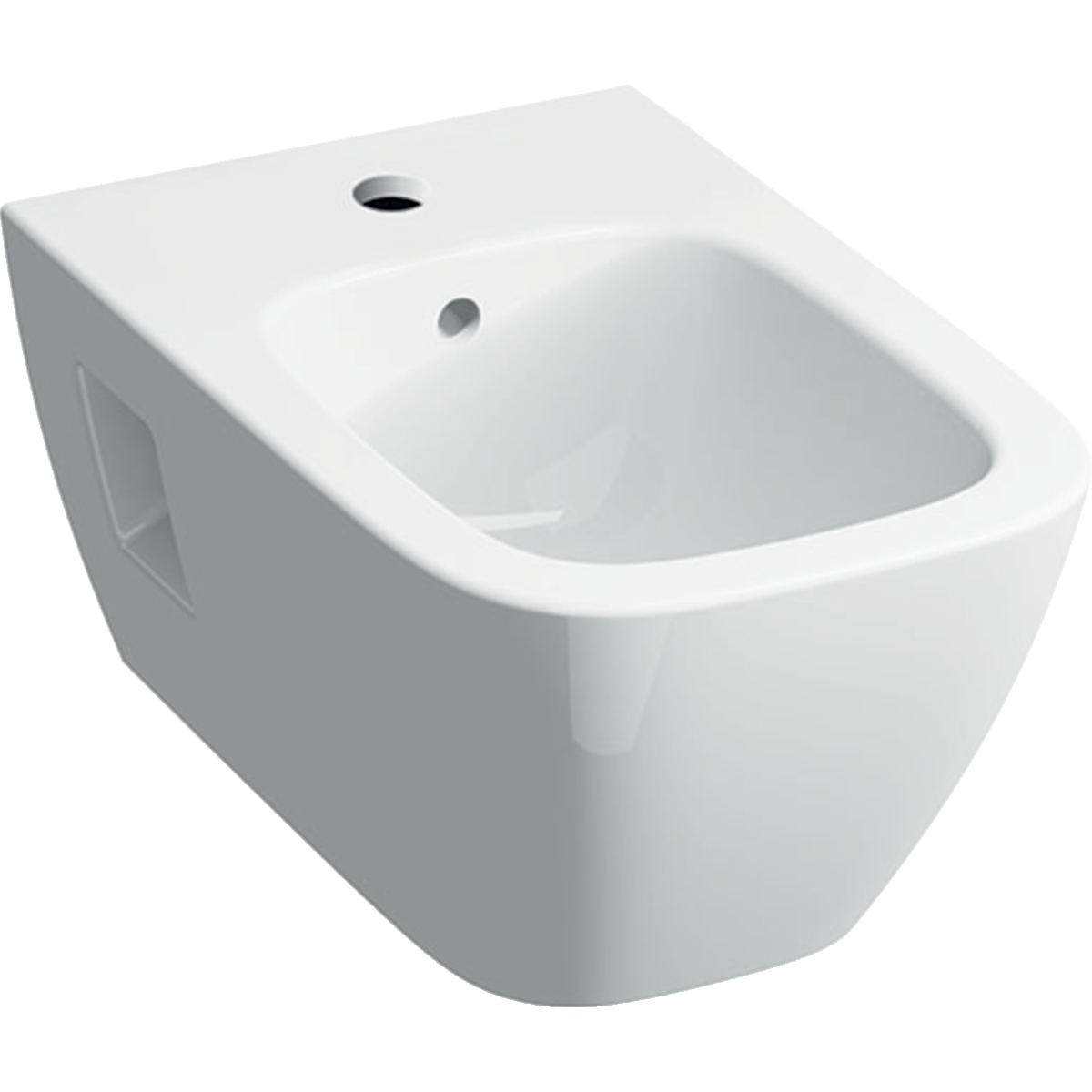 Geberit Renova Plan wandbidet ged. 54cm m.overl. 500.380.01.8 Wit KeraTect