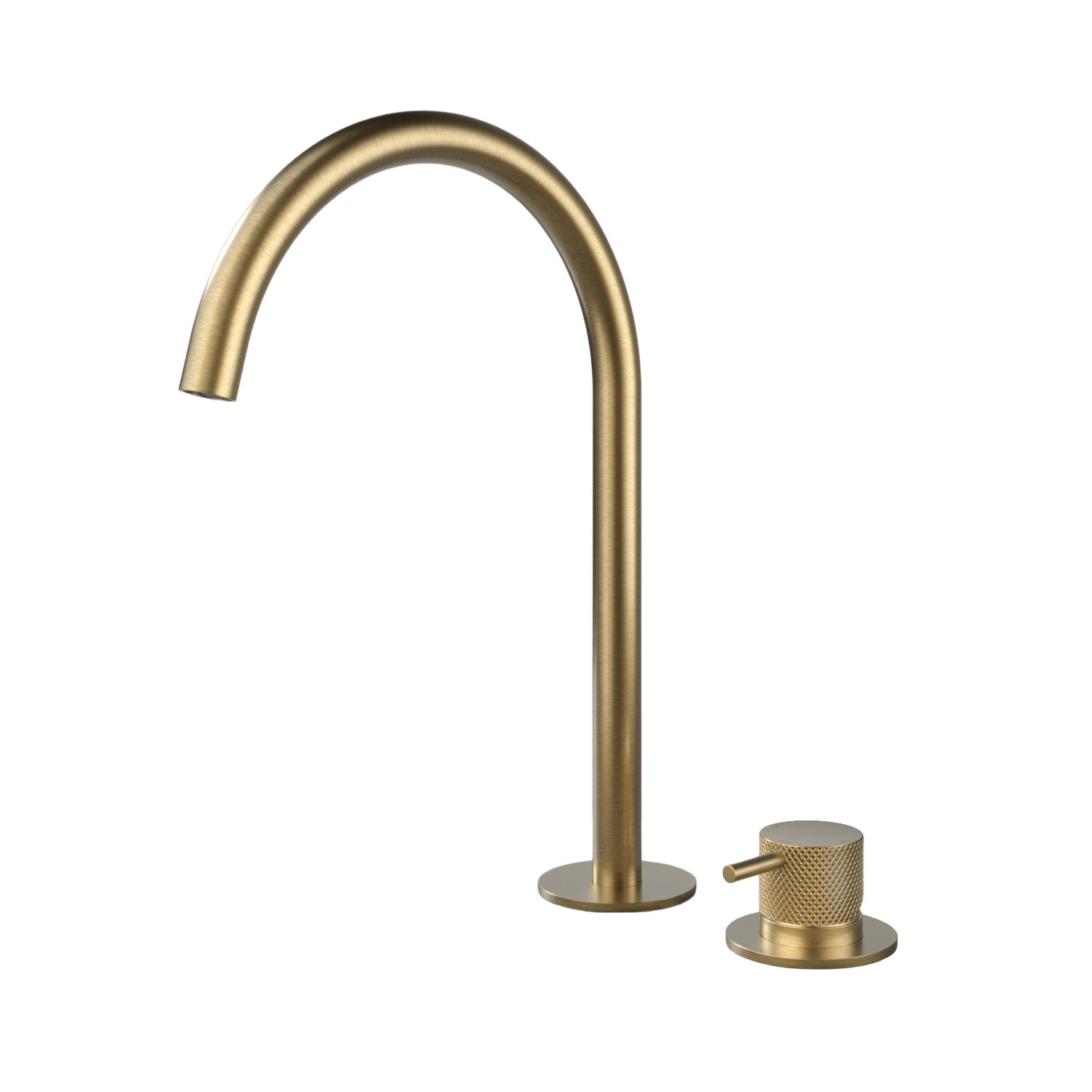 Hotbath Cobber X wastafelmengkraan 2 gats hoog model CX023HBBP Geborsteld messing PVD