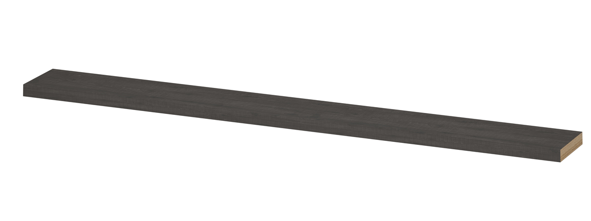 INK wandplank in dekor dikte 35mm voorzijde afgekant tbv nis 1258721 Oergrijs H35xB1800xD200