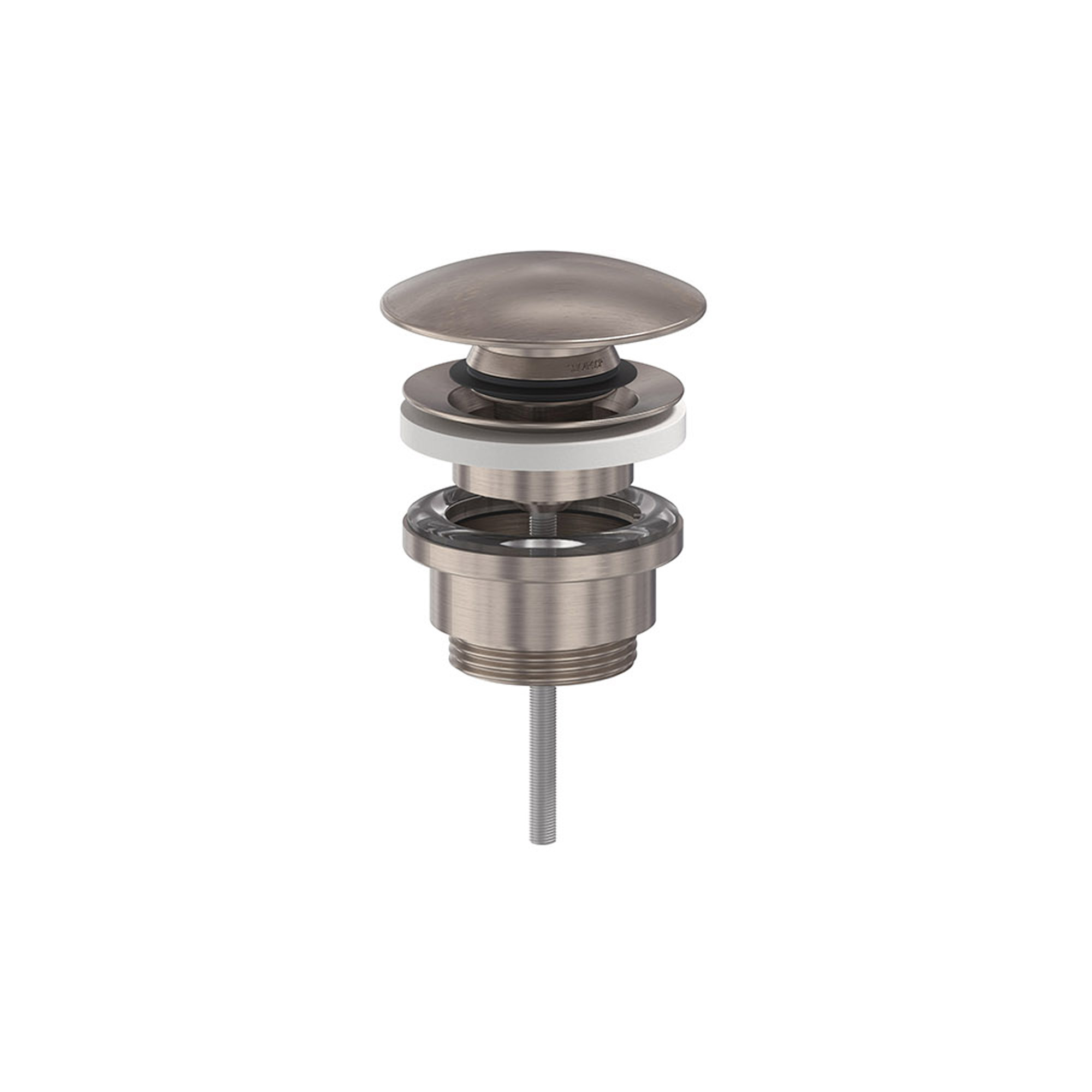 MAY Designplug stop - go 6804353 Geborsteld nickel PVD