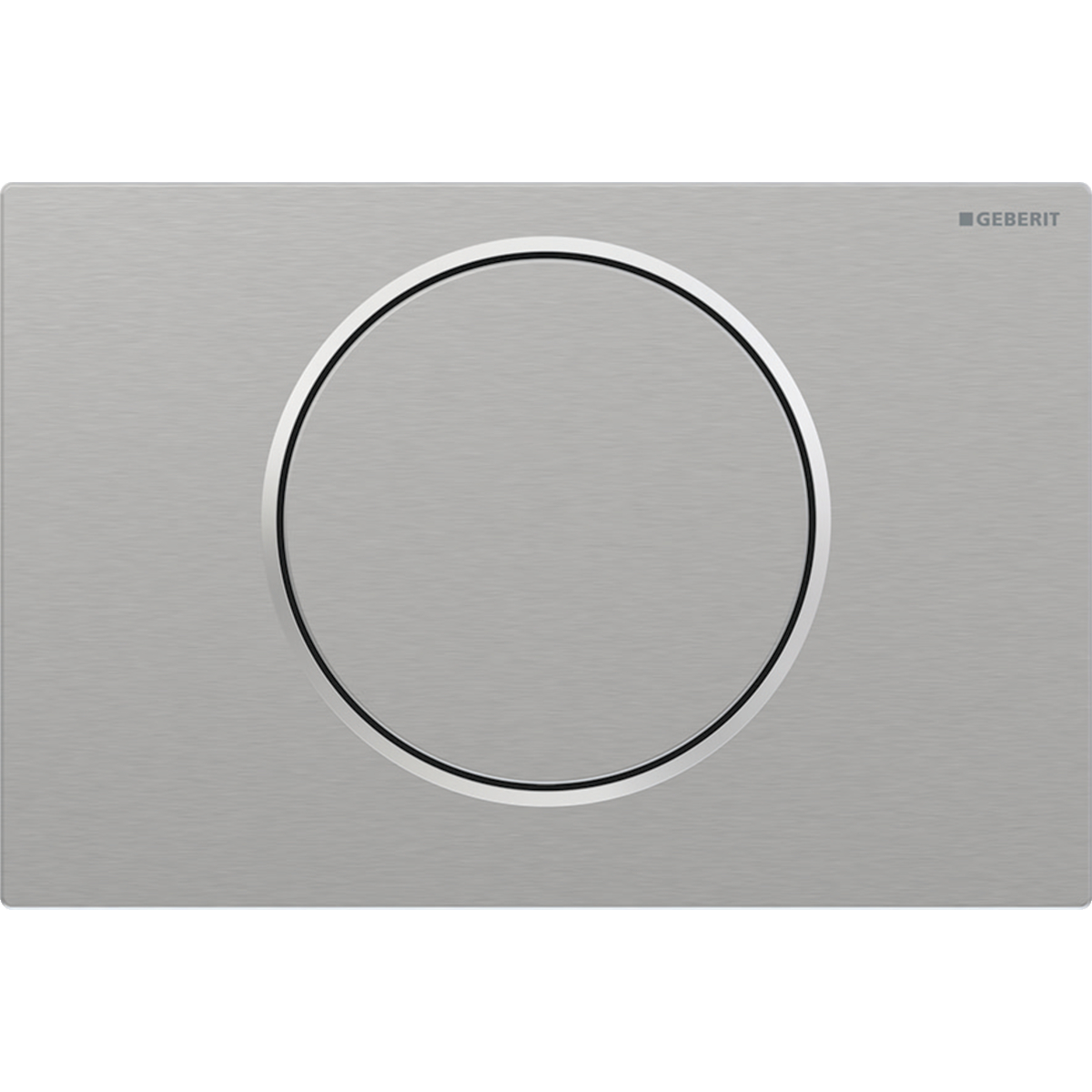 Geberit Sigma10 bedieningsplaat 2- toets round geborsteld rvs 115.758.SN.5
