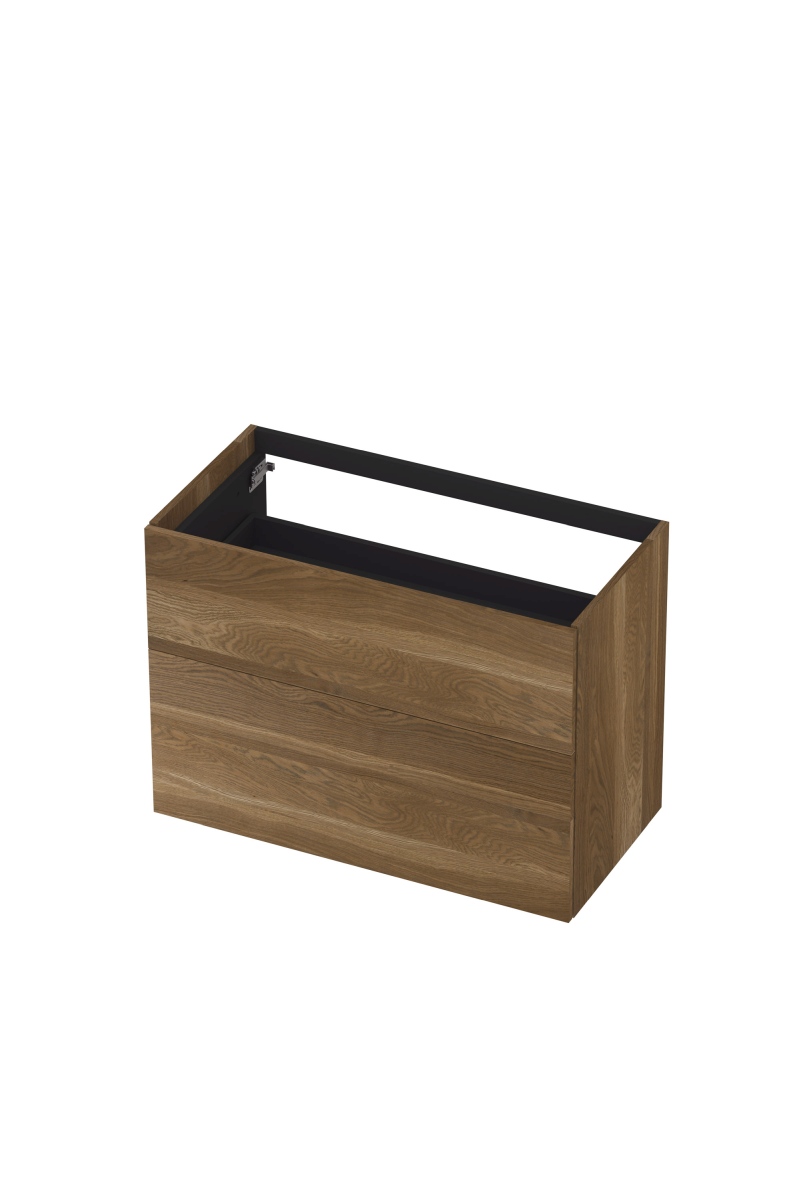 INK onderk. 2 laden push to open 65cm echt hout 1259058 Massief eiken H650xB900xD450