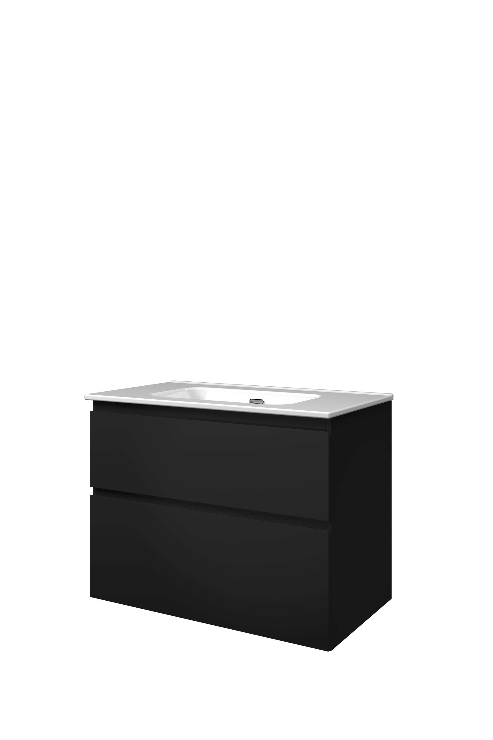 Proline set porselein Elegant wast. z. krgt. en onderk. a-sym. 1815226 Mat zwart/Glans wit H620xB800xD460