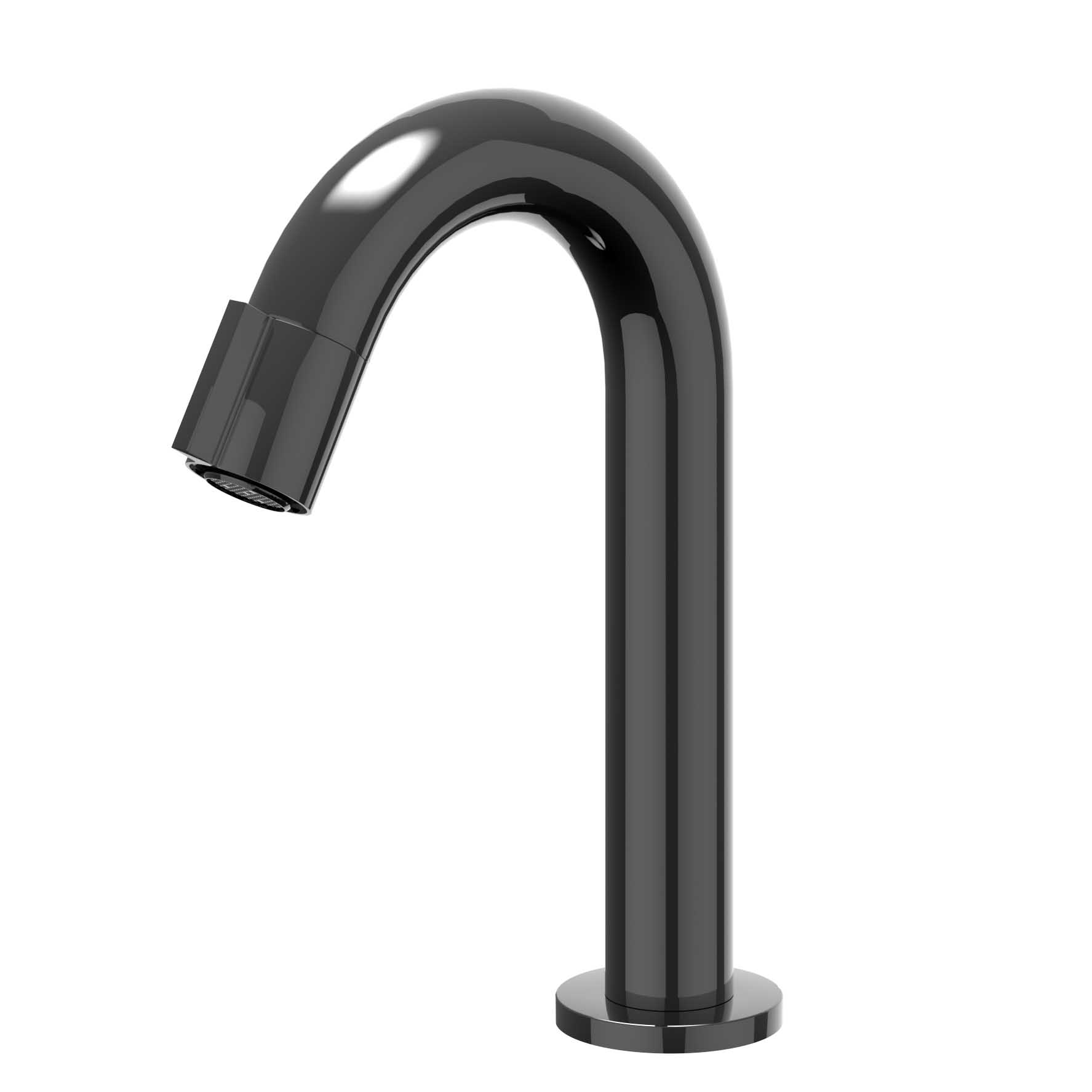IVY Pact Fonteinkraan gebogen staand model S 6402057 Zwart chroom PVD