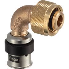 Viega Smartpress overgangsbocht 90gr 16x1/2 pers x Prevista steek 776992