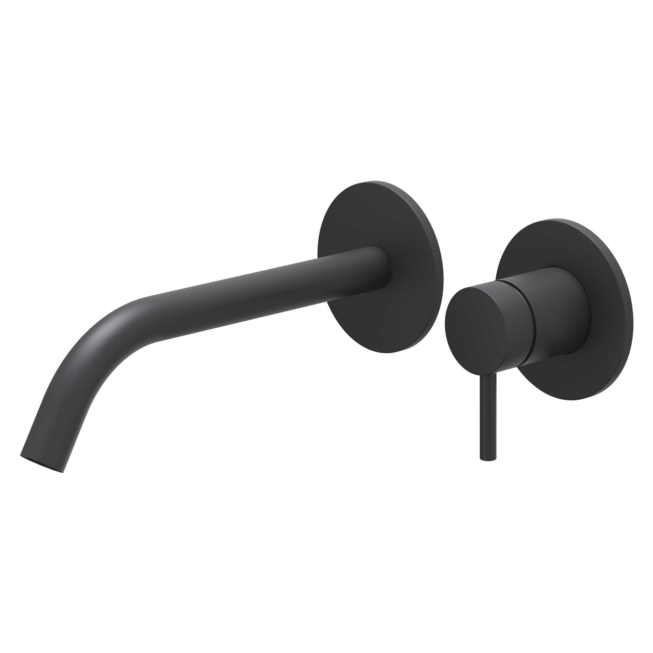 IVY Bond Wastafelmengkraan afbouwdeel 2-gats met gebogen uitloop 6100352 Mat zwart PED