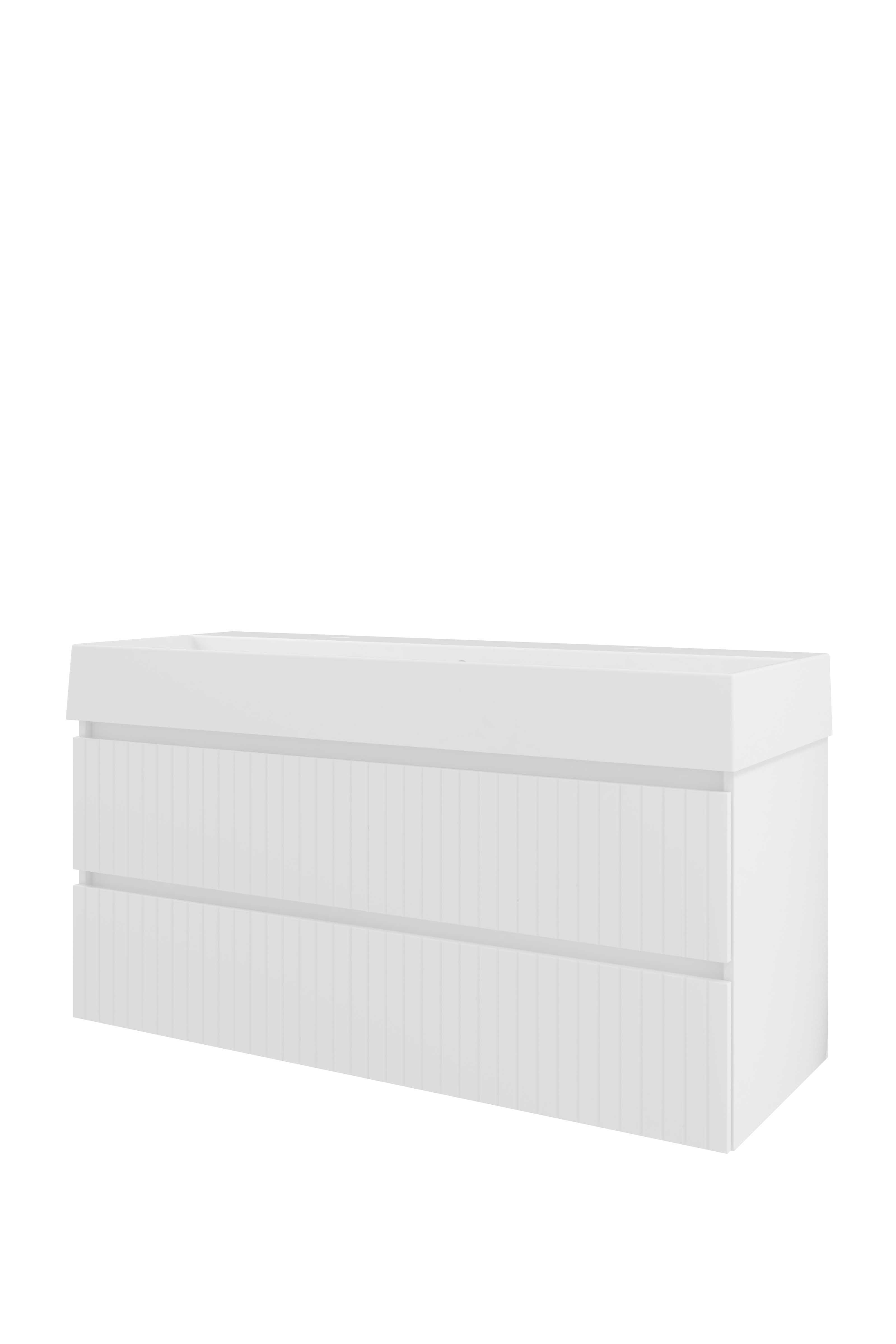 Proline Set porselein Loft wast. met 2 kr.gaten en onderkast sym. gefr. 1818234 Glans wit/Glans wit 1200x460x650