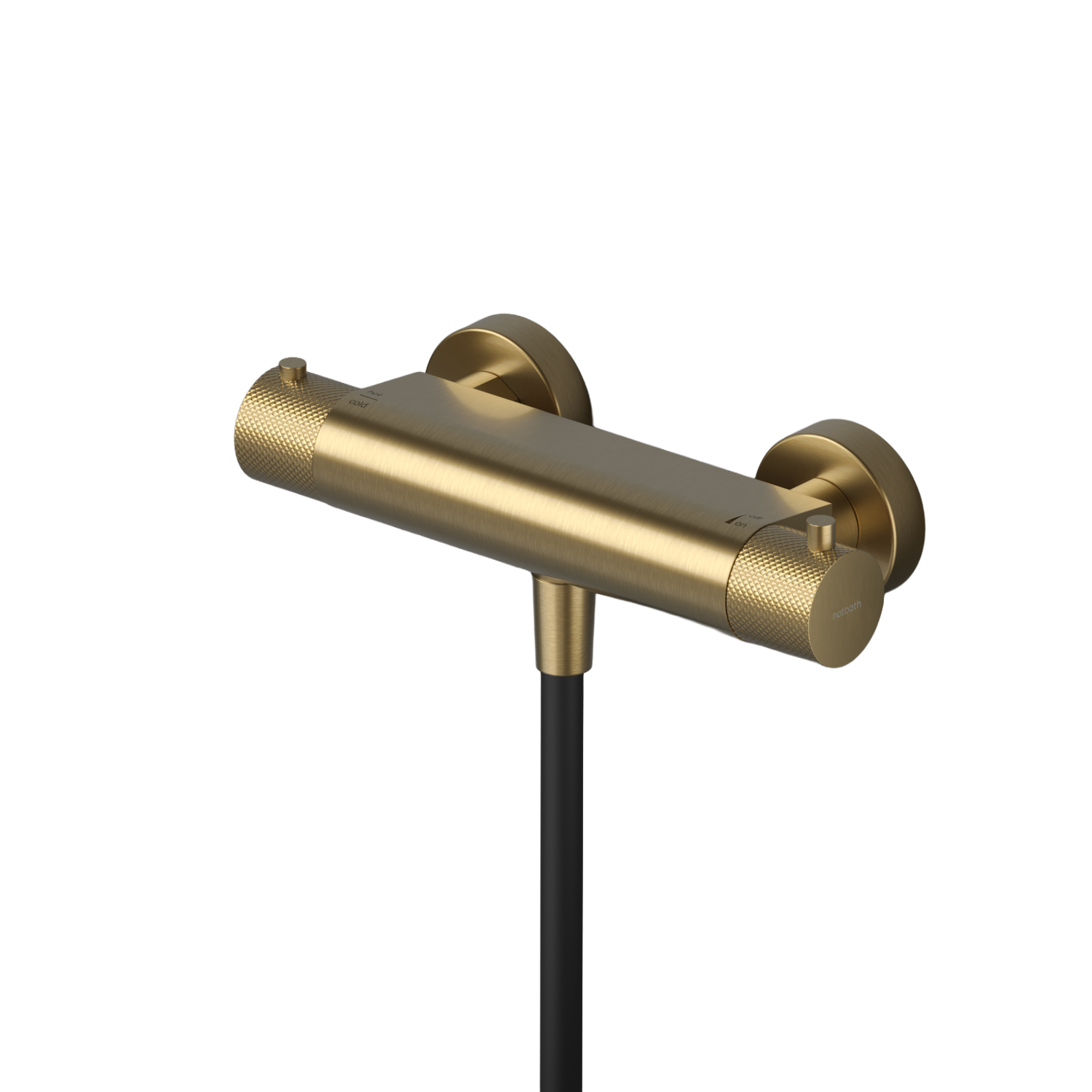 Hotbath Cobber X thermostatische douchemengkr. CX008BBP Geborsteld Messing PVD