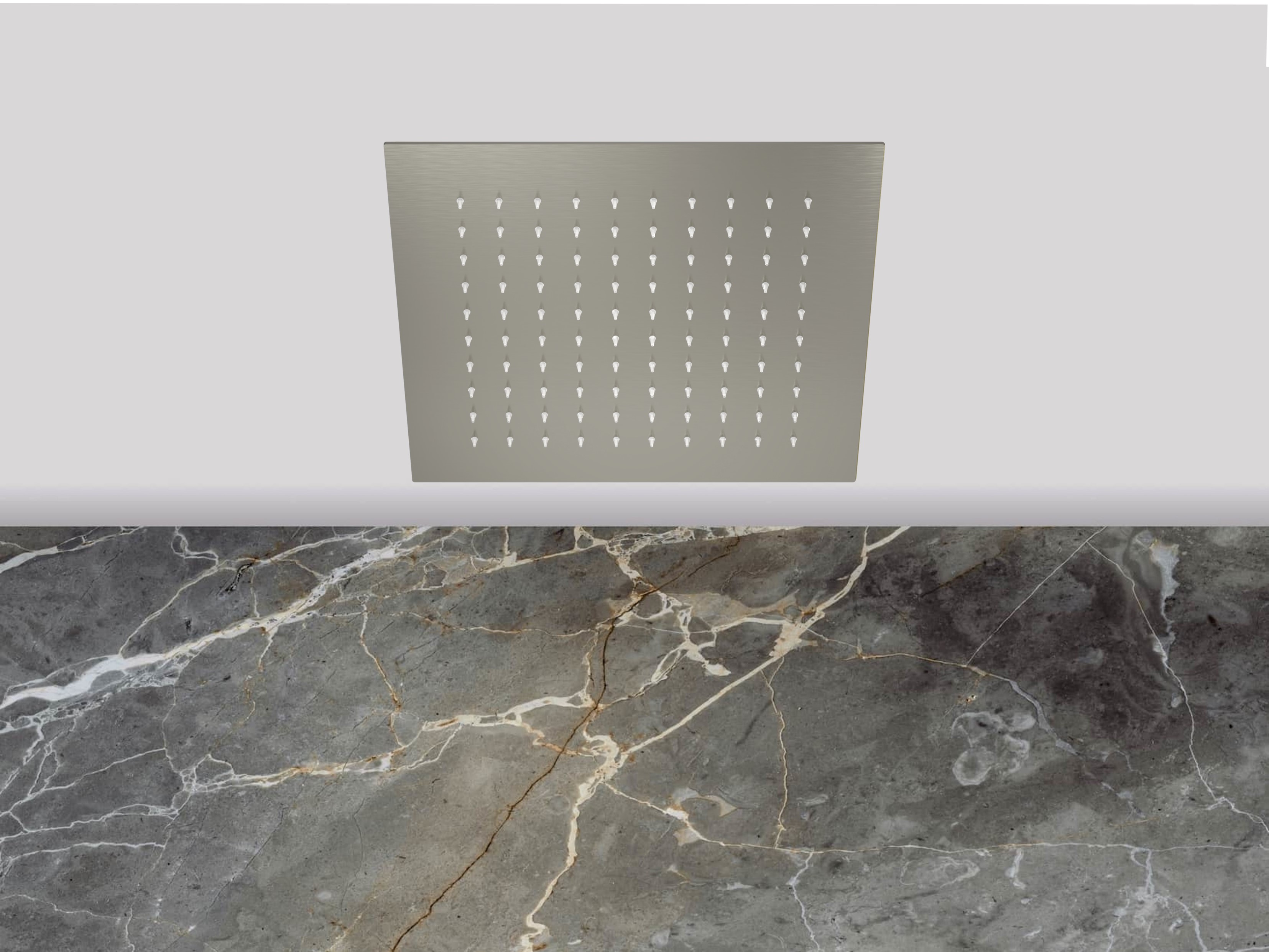 Lagoo Nesso Hoofddouche Easy Peasy 340 x 340 m. Easy Fix systeem N8210BN Brushed Nickel