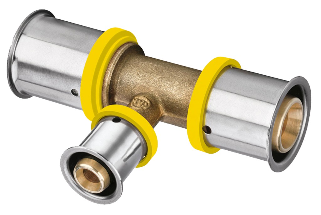 VSH UltraPress Gas Verloop T stuk 25x16x25 3860307