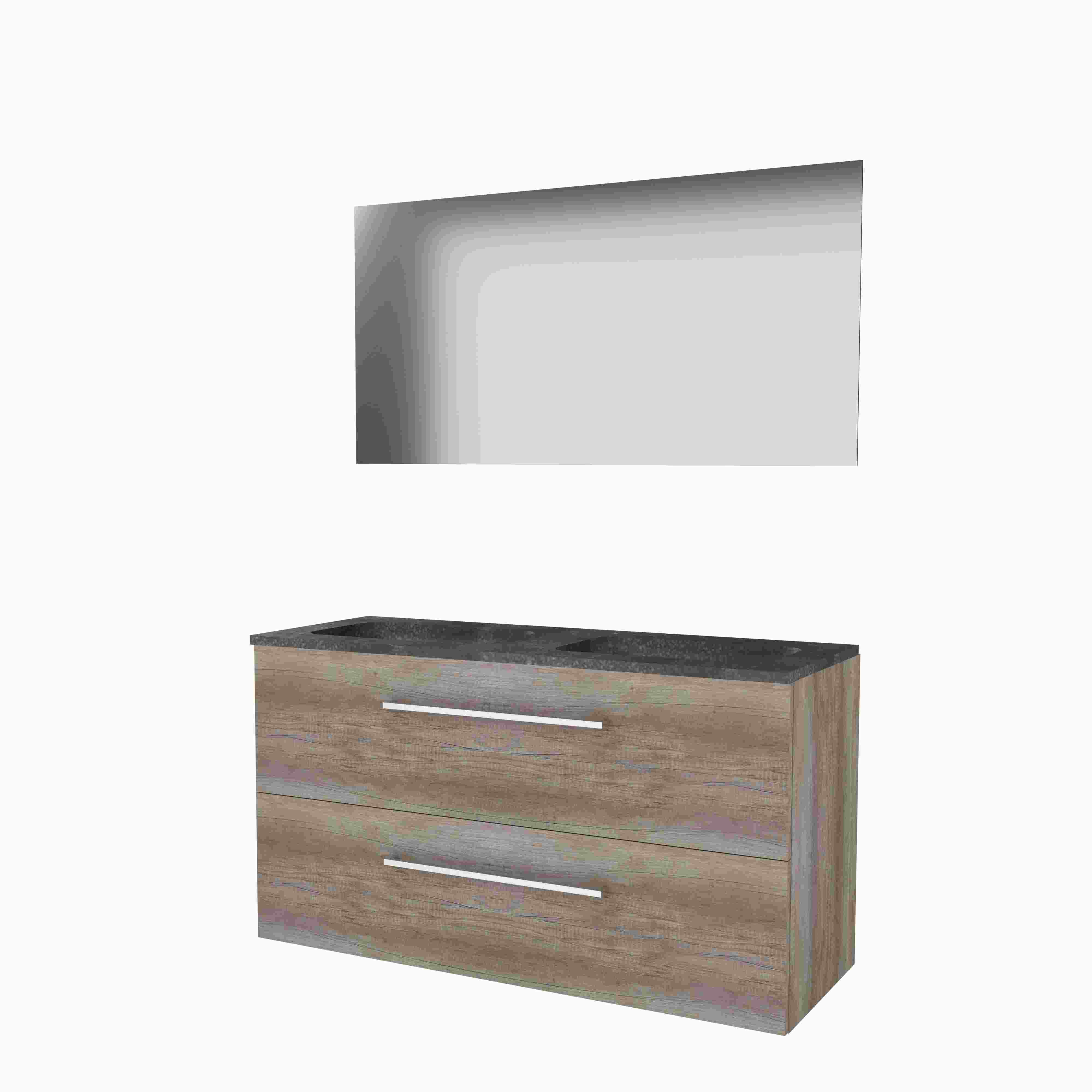 Basic Ultimate 46 onderk. m. gr. incl. 2 la + hardst. wast. z. krgt. incl. spg. m. LED ind. o+b B1200xD460 Scotch Oak / 1813320