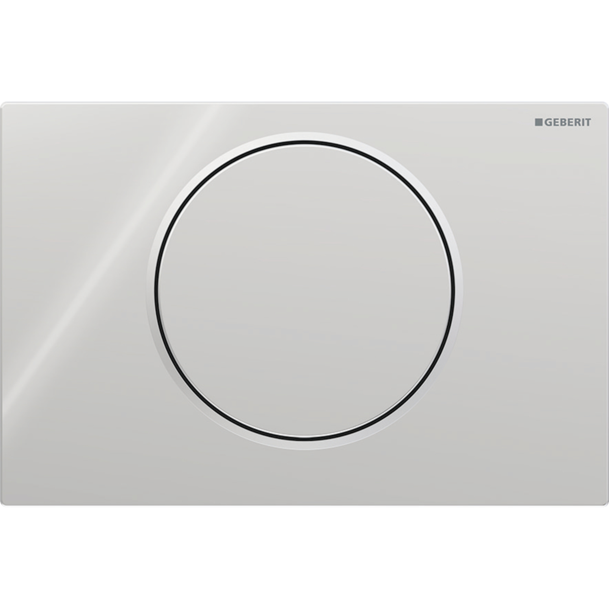 Geberit Sigma10 bedieningsplaat 2- toets round chroom - mat - chroom 115.758.KH.5