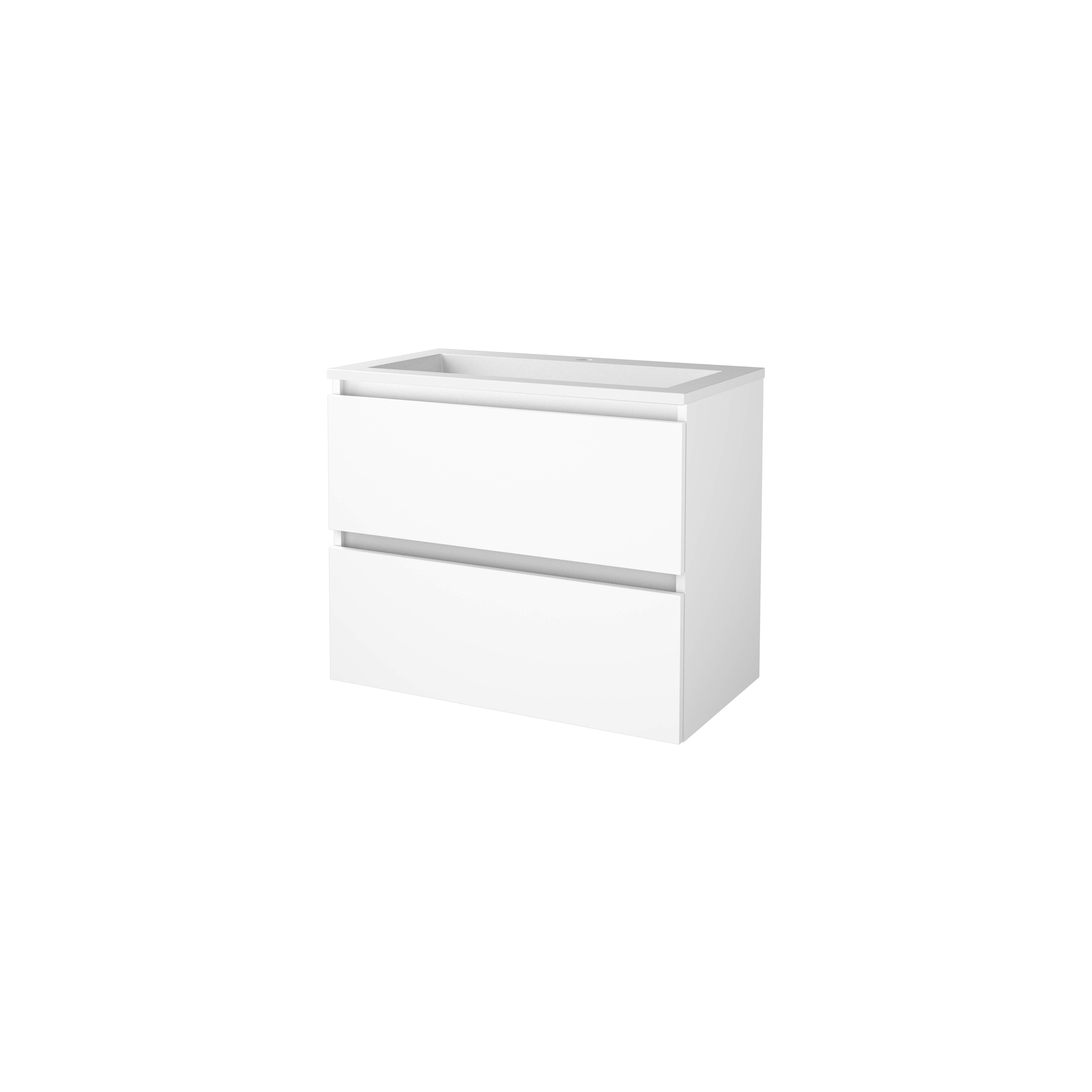 Basic Start 46 set 80x46cm greepl. 2 la Acryl wast. 1 krgt. S46GL80AIW Ice White