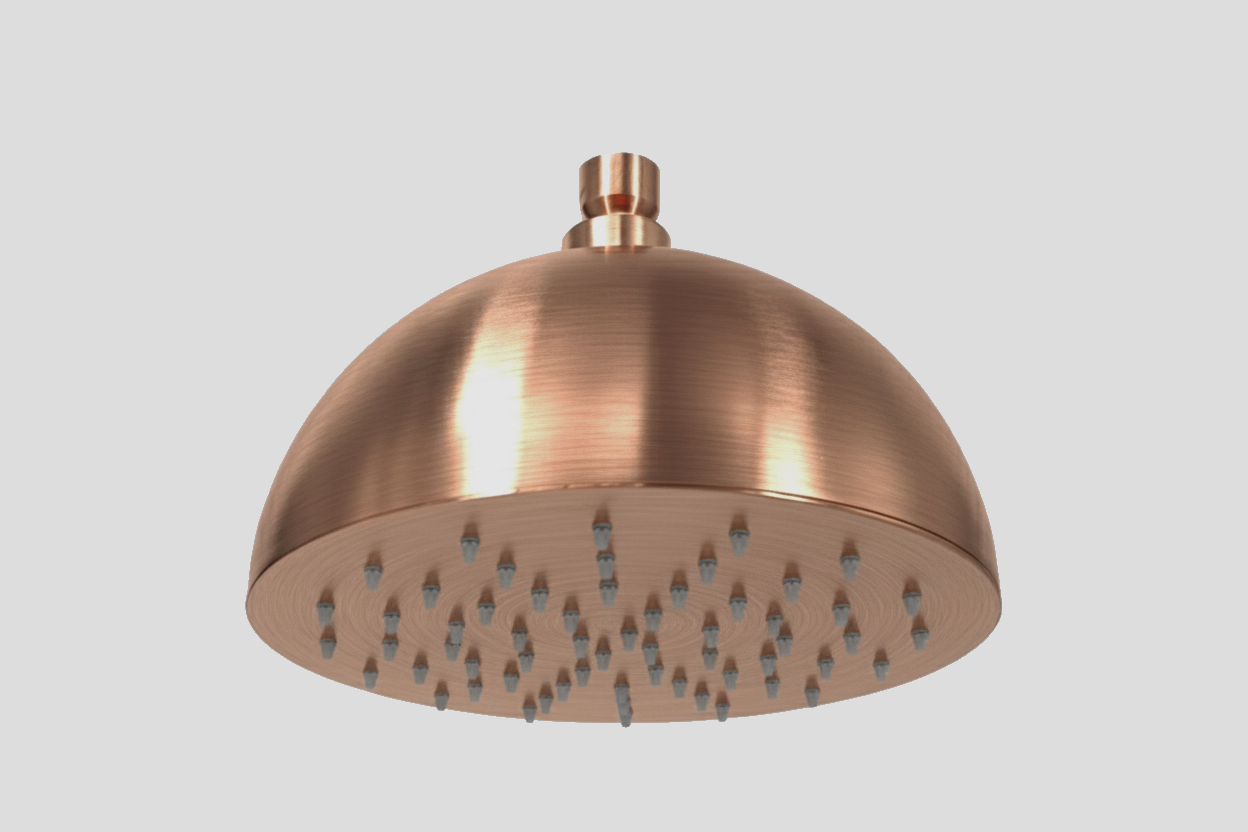 Lagoo Nesso Hoofddouche Sunset Shadow 200 N8172BK Brushed Copper PVD