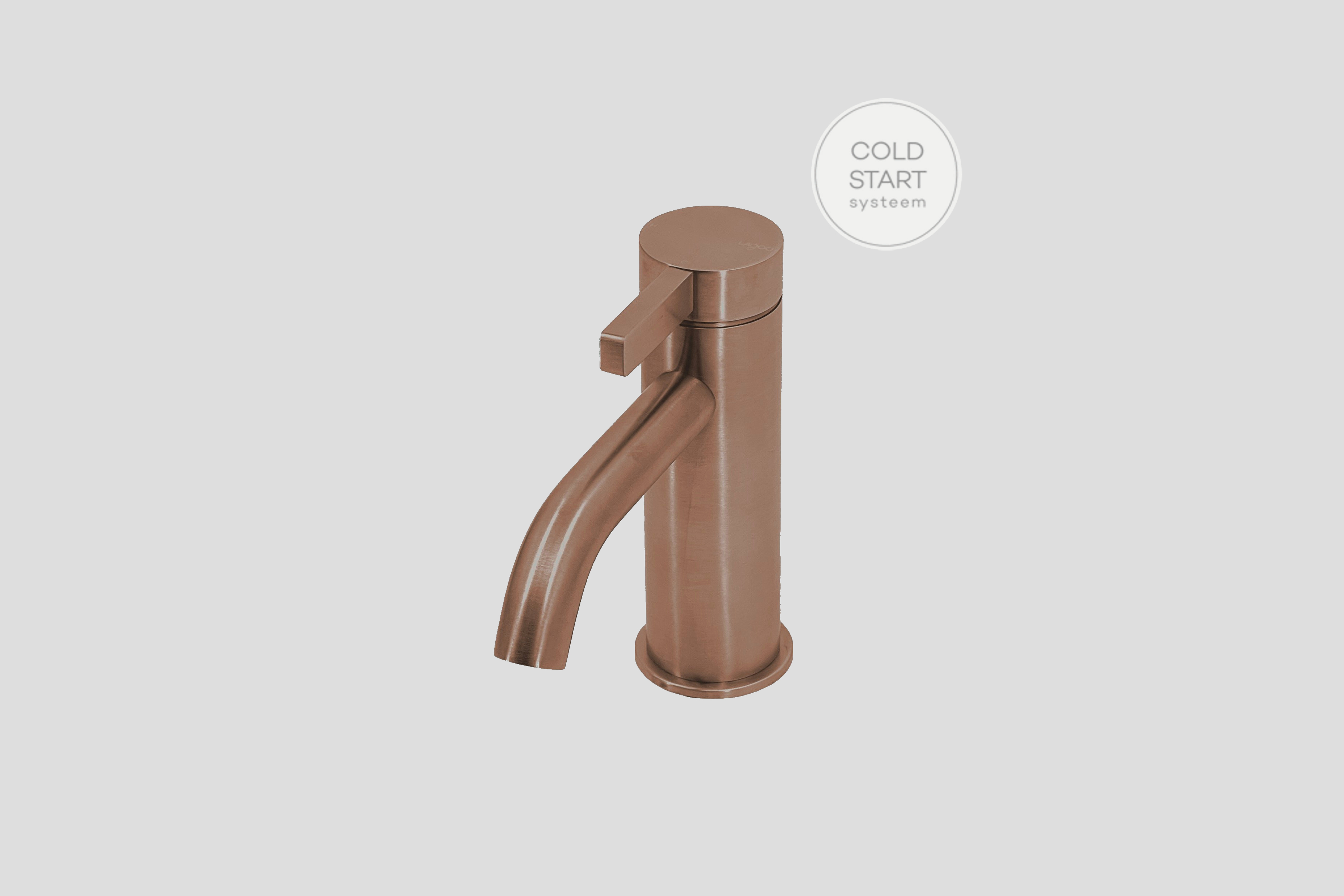 Lagoo Como Wastafelmengkraan regular CM1100BK Brushed Copper PVD