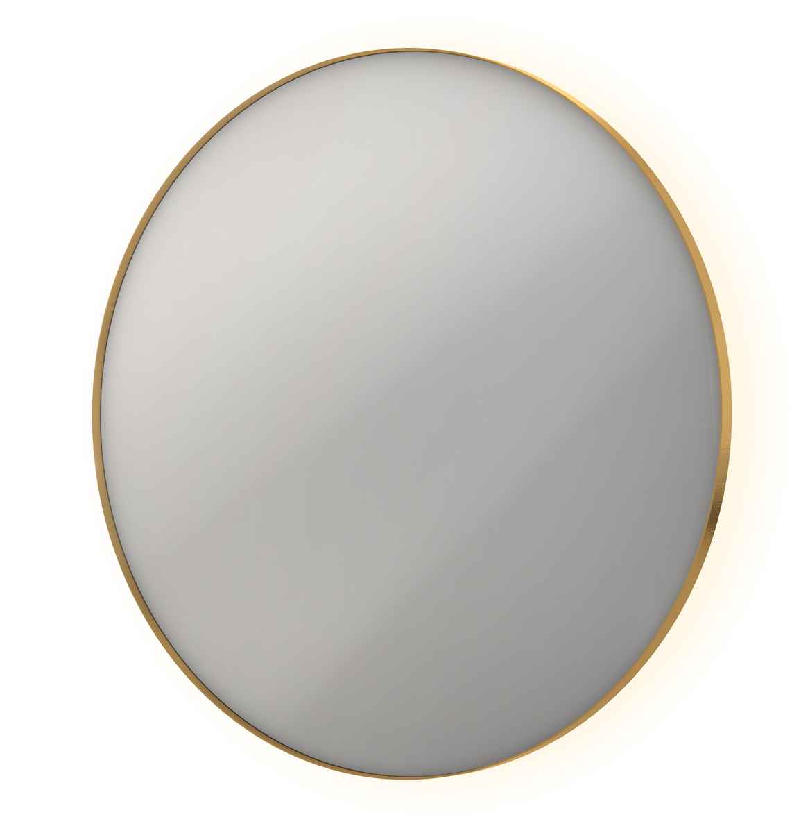 INK spg. SP17 rond in stalen kader incl indir LED verw. color dimbaar + schak. H1200xB1200xD40 Mat goud / 8408597