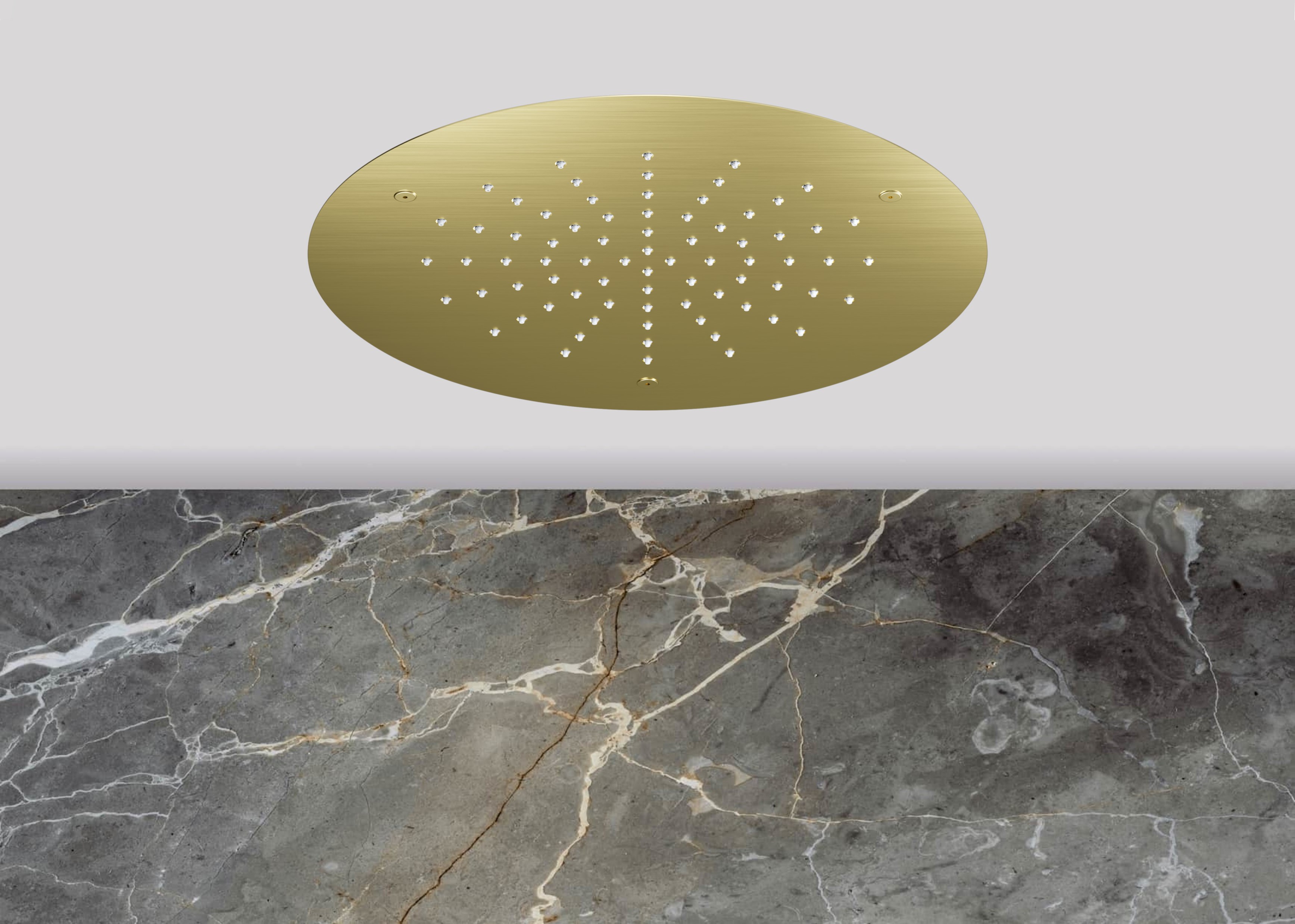 Lagoo Nesso Hoofddouche Showerlicious 300 N8220BB Brushed Brass PVD