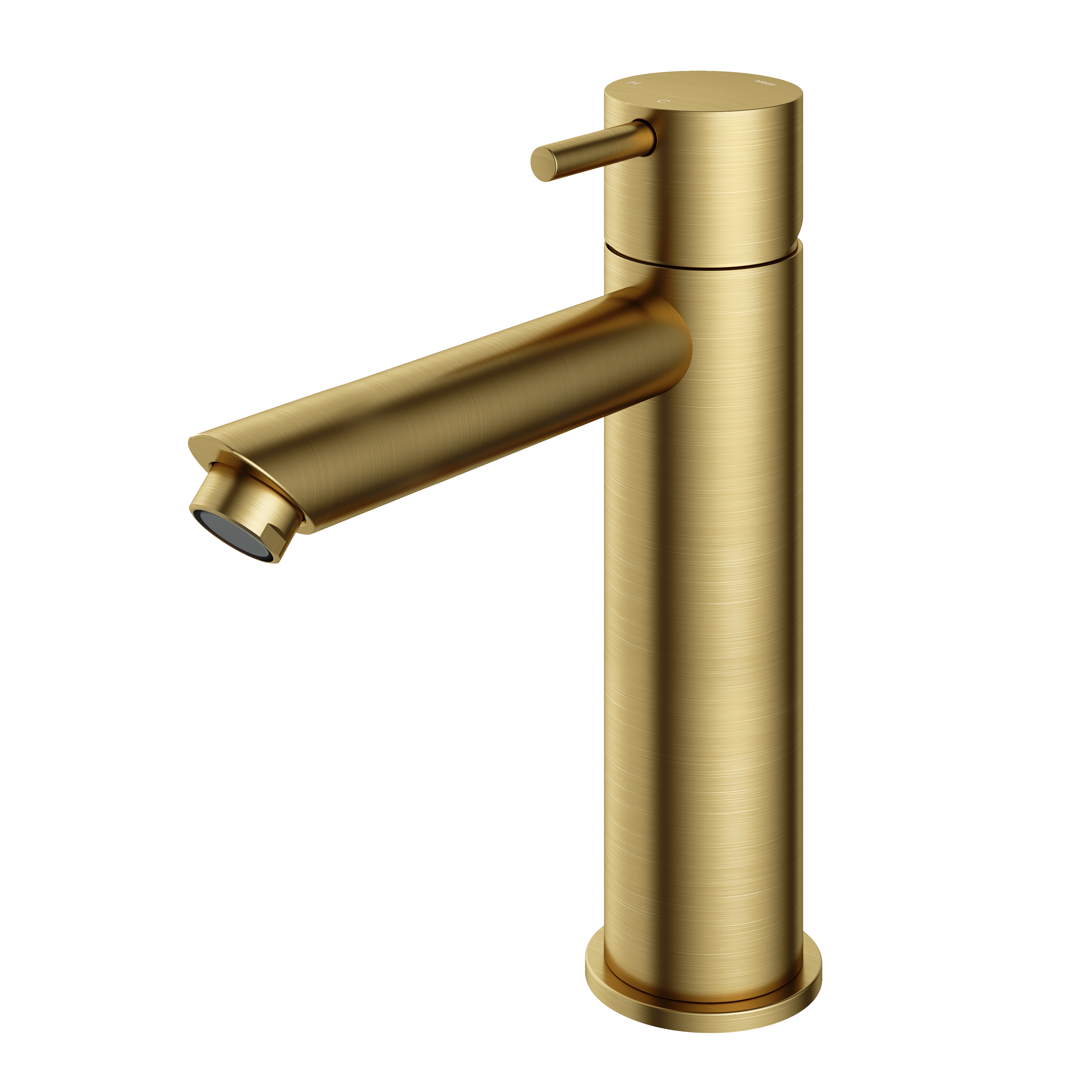 Hotbath Cobber wastafelmengkraan zonder waste CB003MSBBP Geborsteld Messing PVD