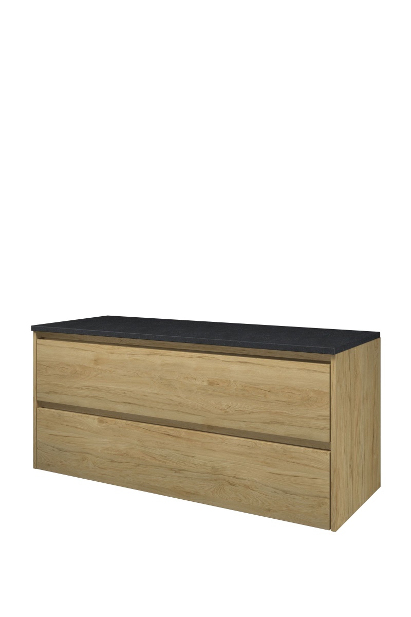 Proline Top afdekplaat hardsteen onderk. symm. H540xB1200xD460 Ideal oak/Blue stone / 1817942