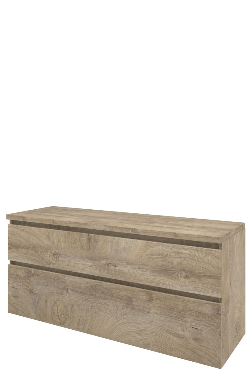 Proline Top afdekplaat + onderk. a-symm. H632xB1400xD460 Raw oak / 1817831