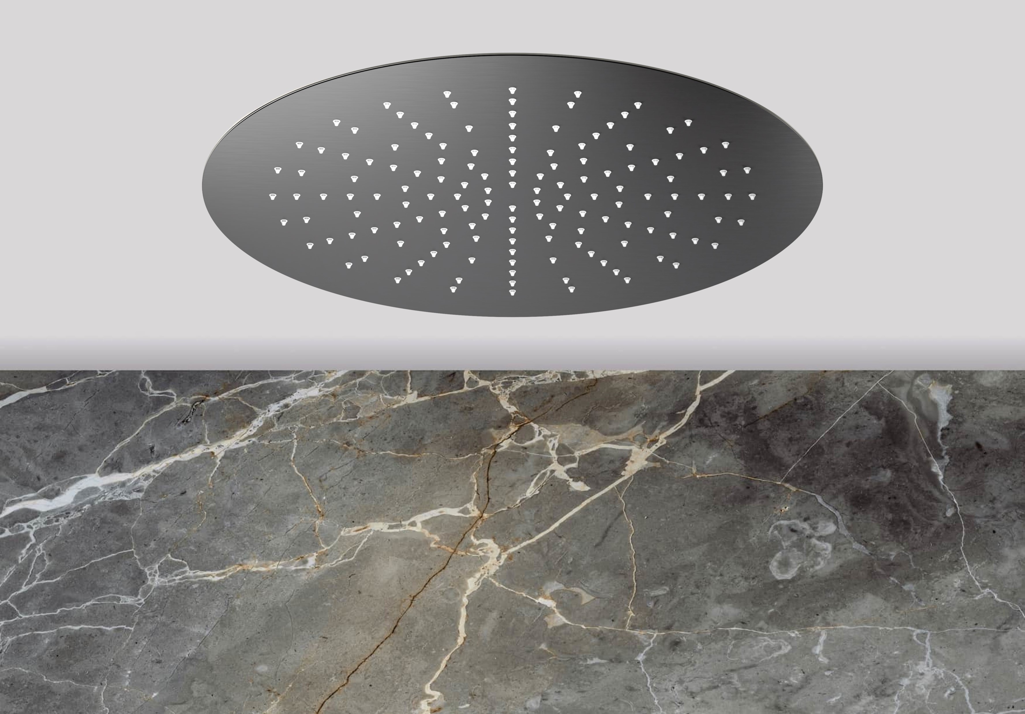 Lagoo Nesso Hoofddouche Easy Peasy 440 m. Easy Fix systeem N8201GM Brushed Gun Metal PVD