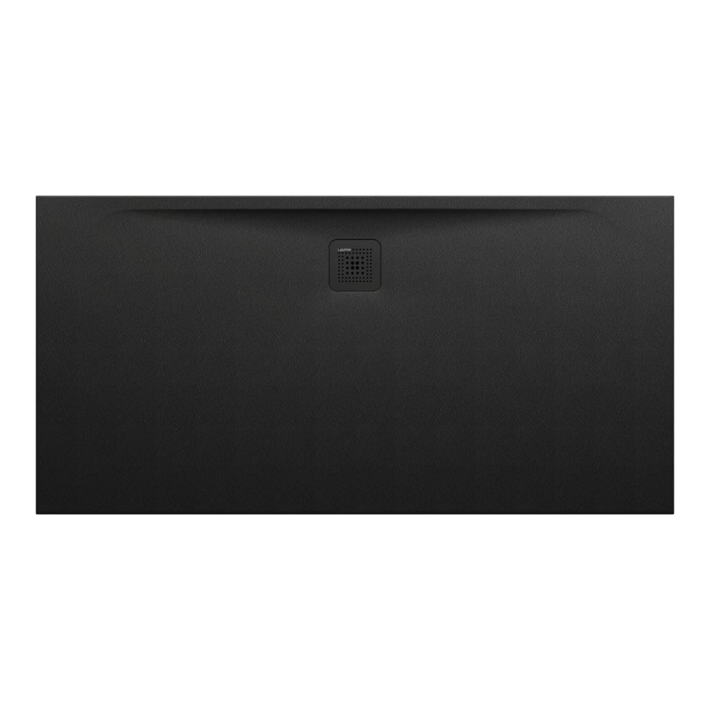 Laufen Pro Marbond douchebak 160x80 rechthoekig black matt H2109540800001