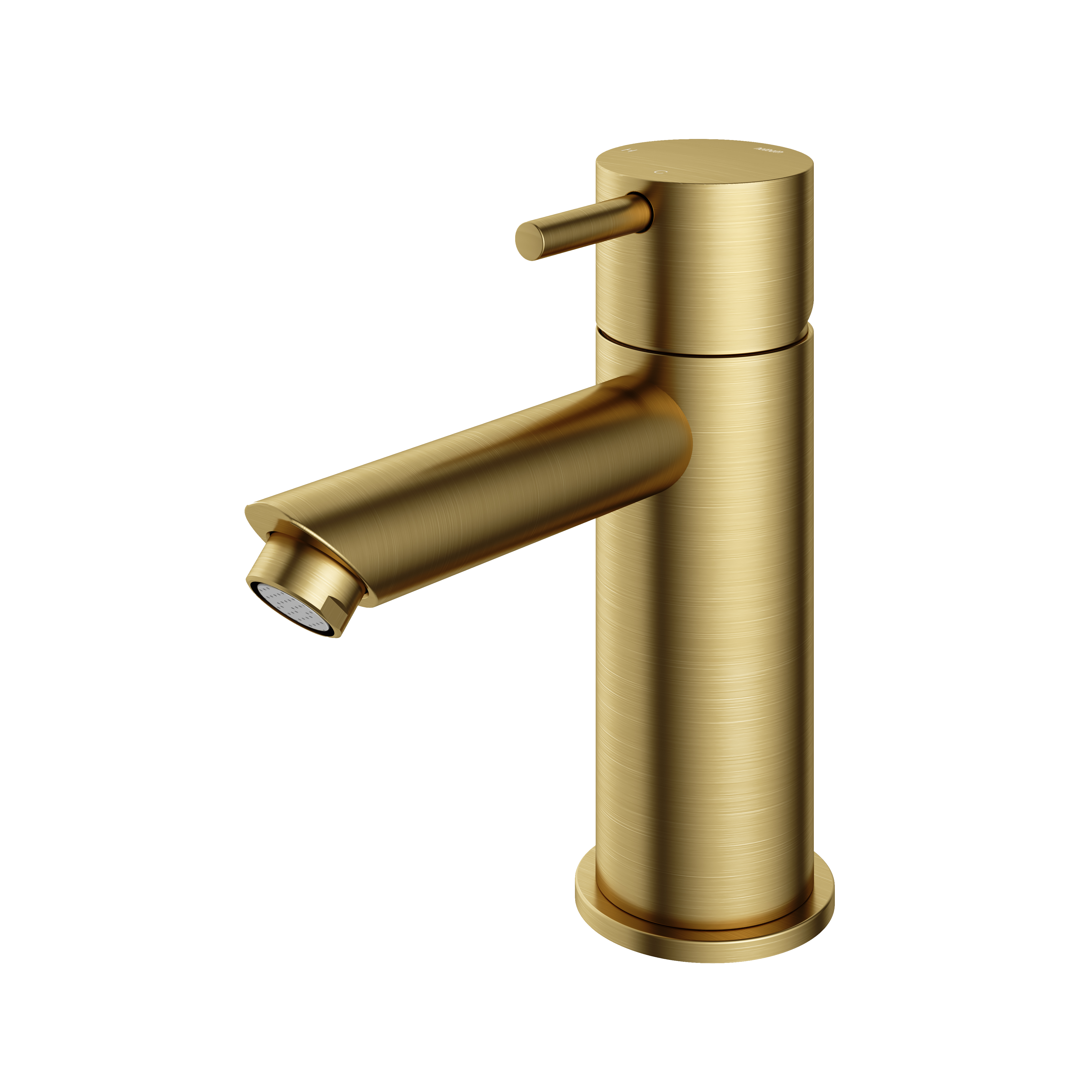 Hotbath Cobber wastafelmengkraan zonder waste CB003SBBP Geborsteld Messing PVD