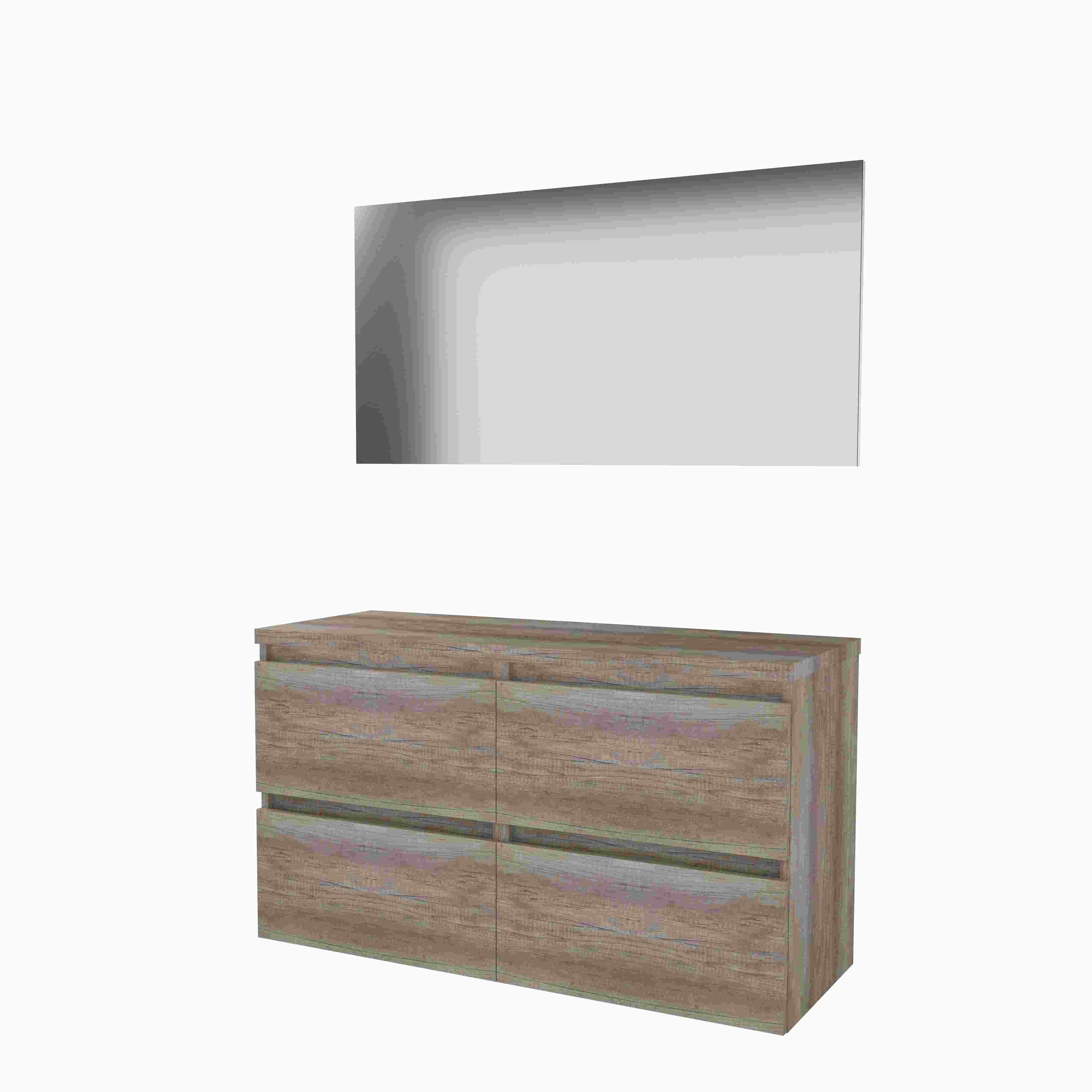 Basic Basic 46 onderk. GL incl. 4 la + afdekplaat incl. spg. op plaat B1200xD460 Scotch Oak / 1813455