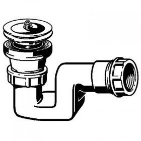 Viega douchbaksifon m/plug kunststof/wit 1 1/2x40 (104030)