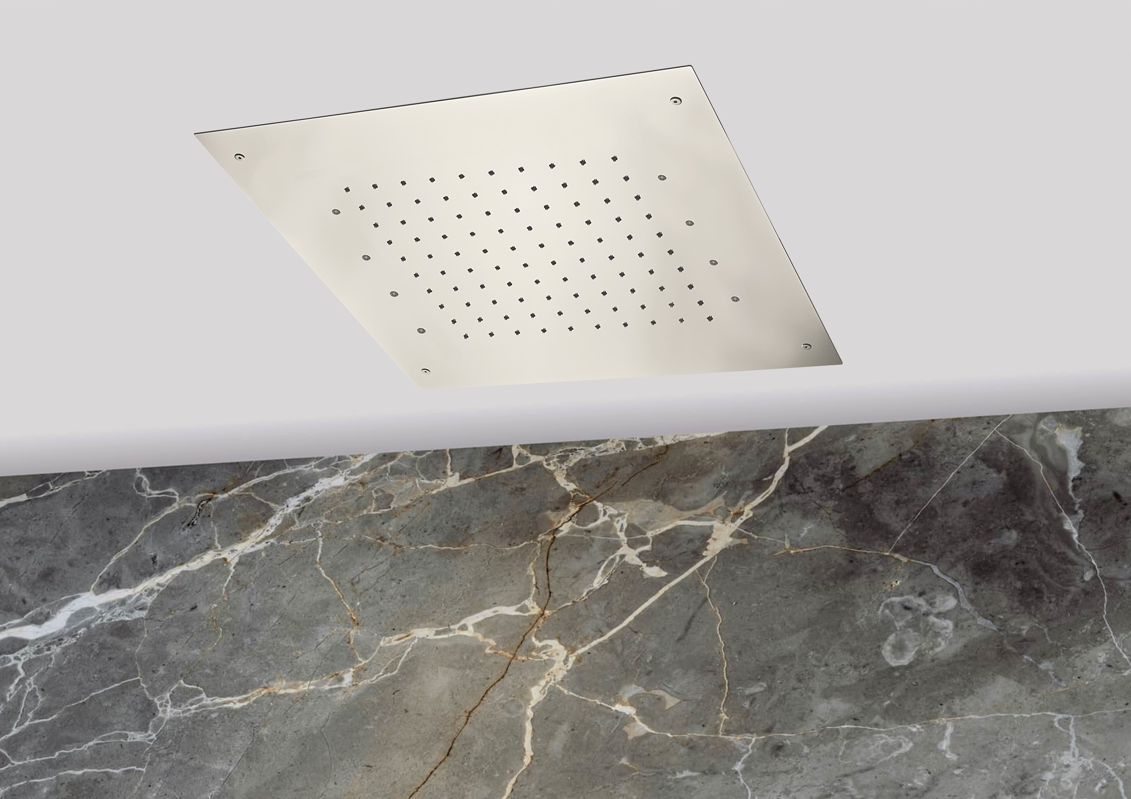 Lagoo Nesso Hoofddouche LED it Rain 430 x 430 m. multi color LED incl. afstandsb. N8251BN Brushed Nickel