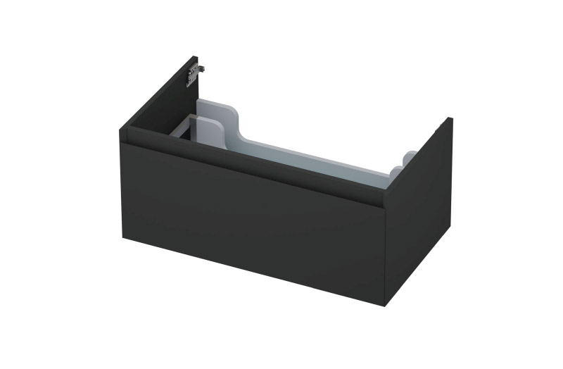 INK onderk. 1 lade greepl. gelakt 45gr 1240171 Mat antraciet H350xB800xD450