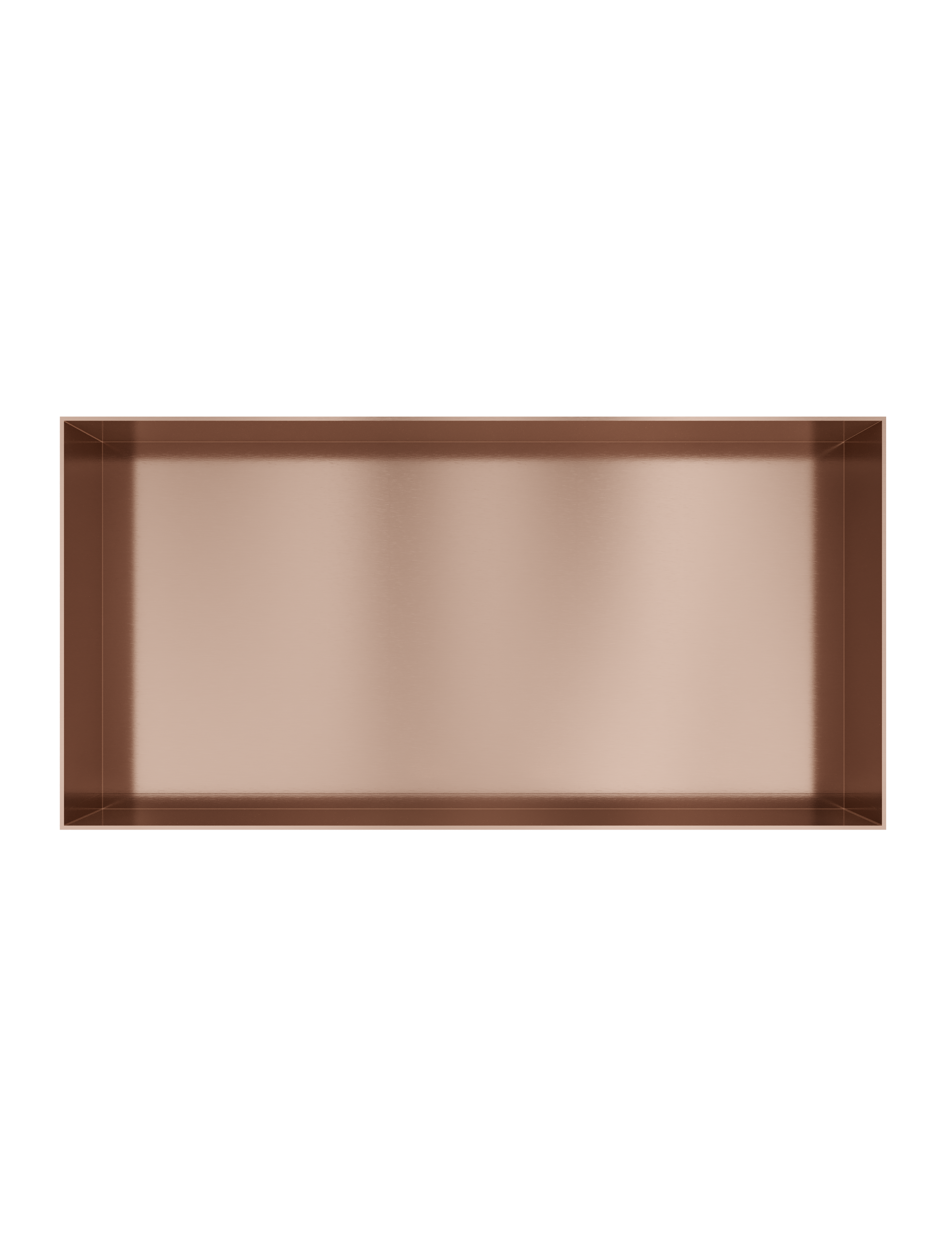 Hotbath More inbouwbox of inbouwnis 30x60x10cm frameless BOX060FBCP Geborsteld koper PVD