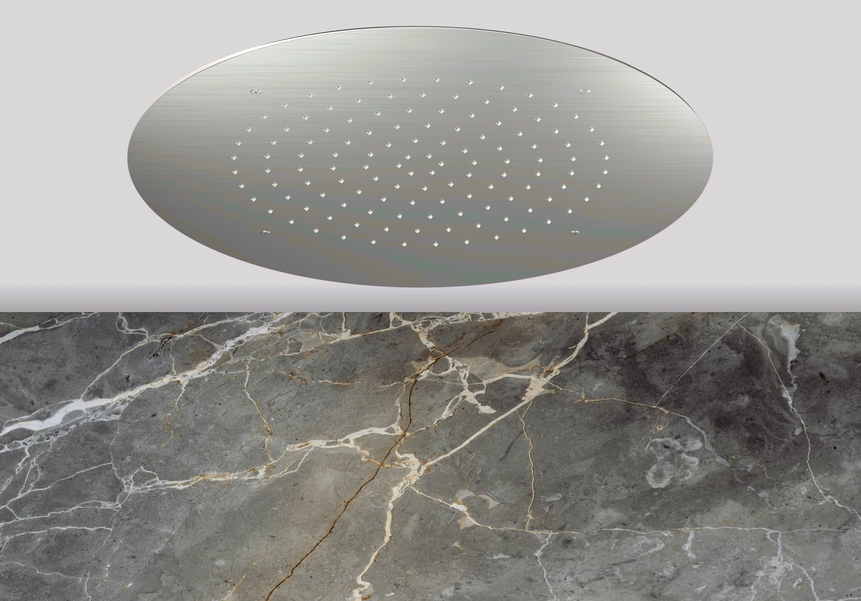 Lagoo Nesso Hoofddouche Showerlicious 550 N8222BN Brushed Nickel