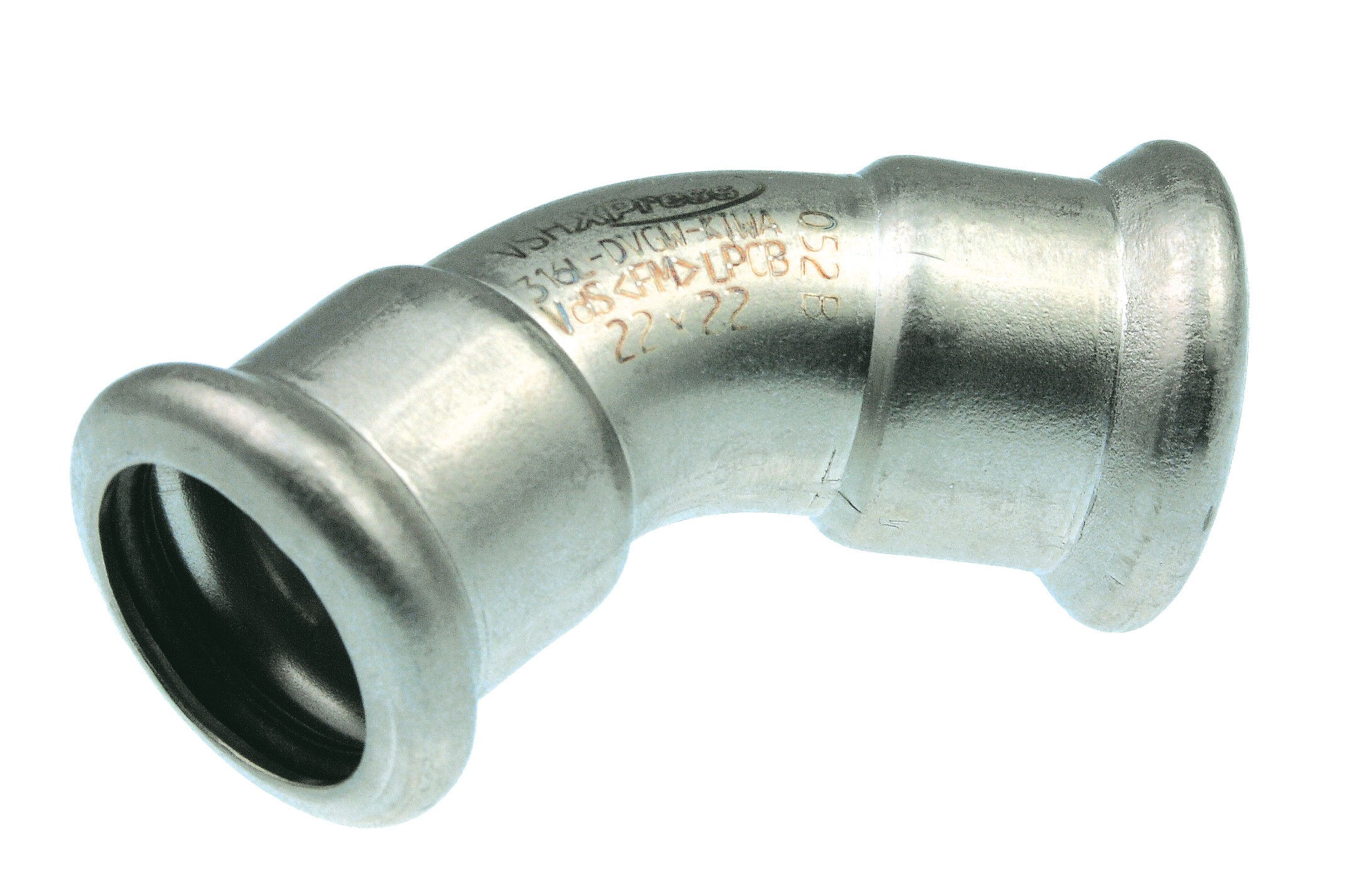 VSH XPress RVS bocht 45gr. 2x press 18 6190052