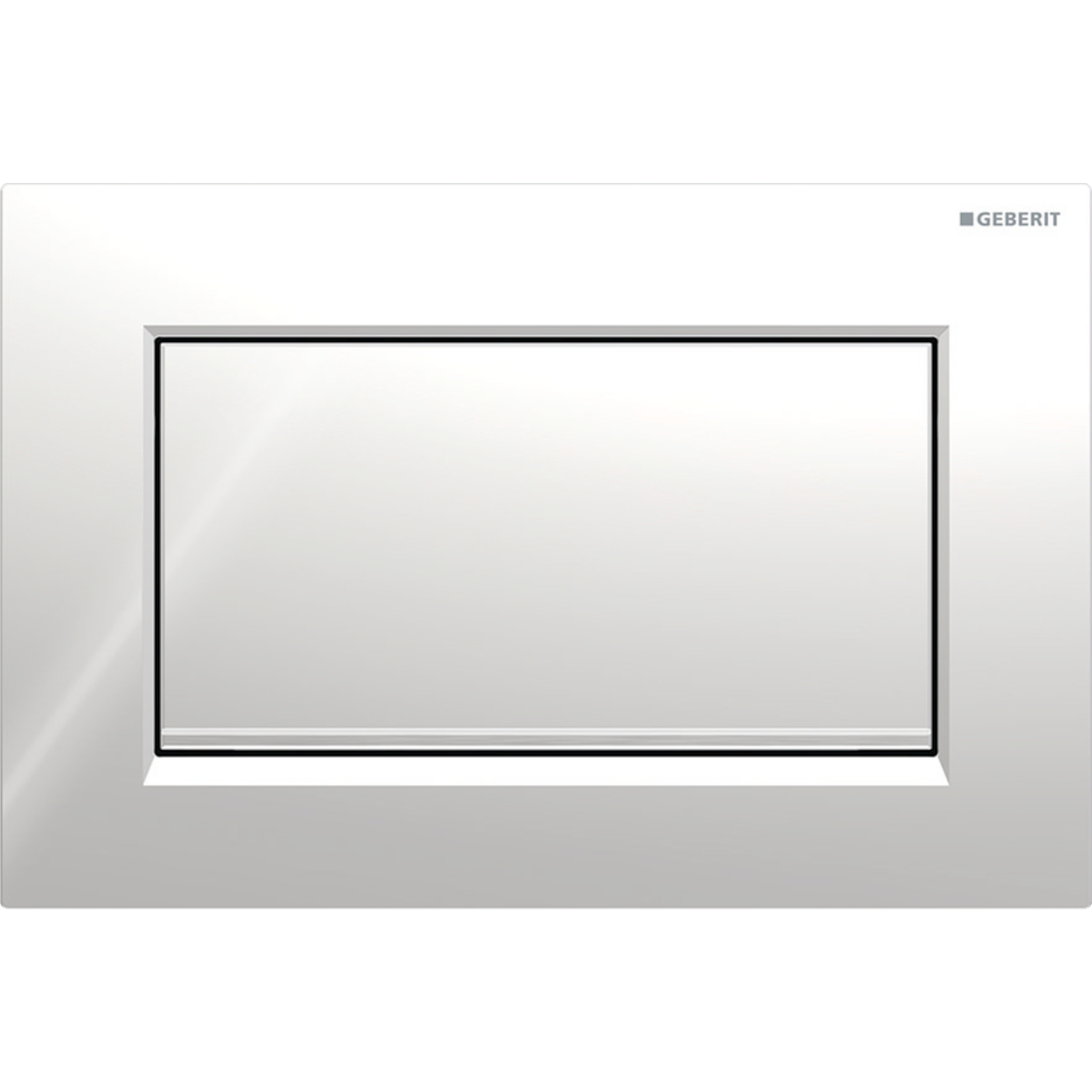 Geberit Sigma10 bedieningsplaat 2- toets square vergr. chroom - geb - chroom 115.893.KY.1