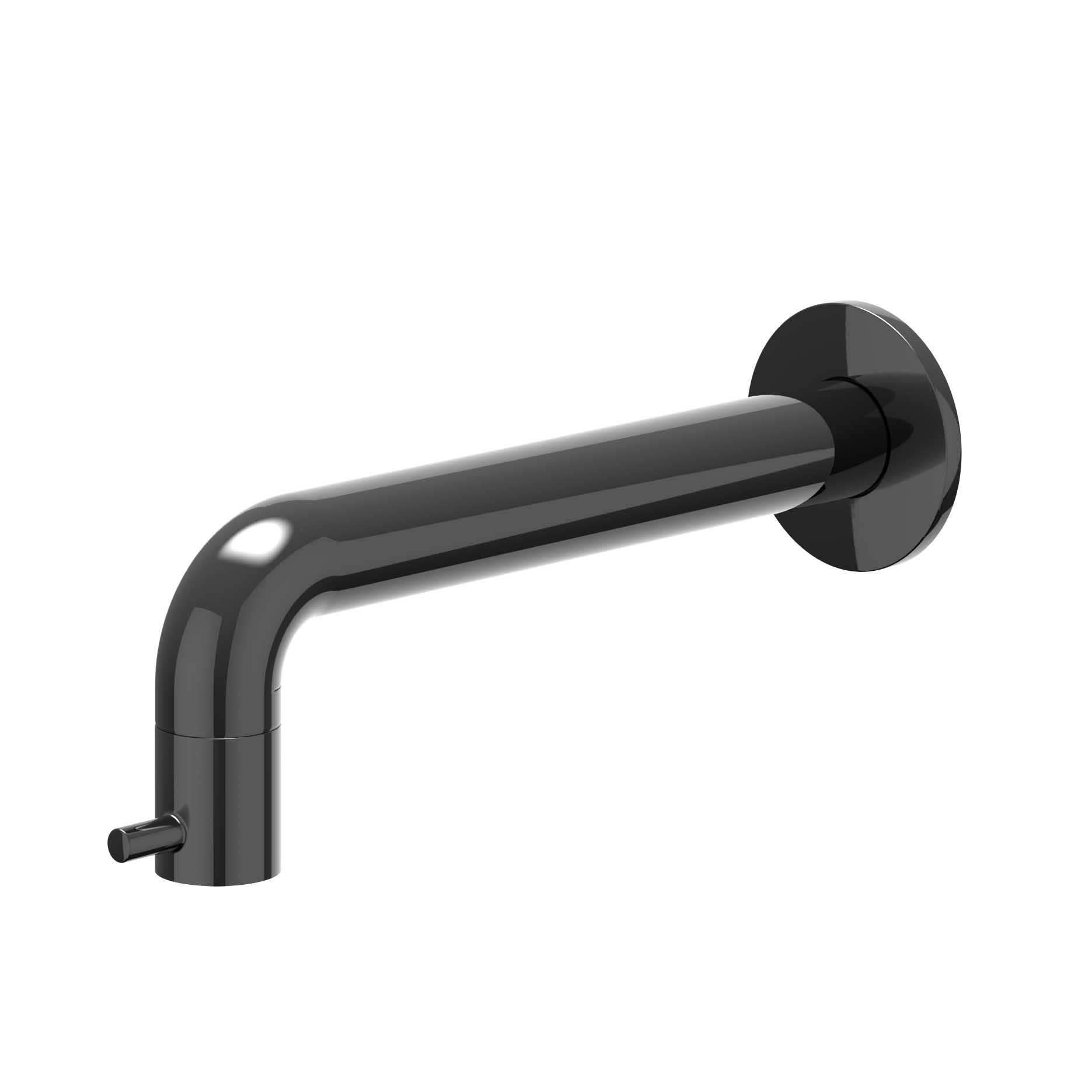 IVY Bond Fonteinkraan wandmodel 1/2aansluiting inkortbaar 6401107 Zwart chroom PVD