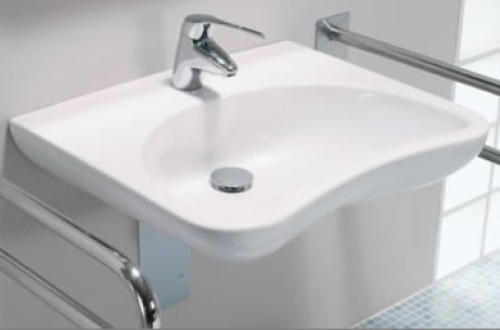 Euroline wastafel 64cm onderrijdbaar H8137140001041 wit