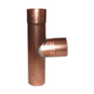 Koperen T-stuk 100mm 85gr.