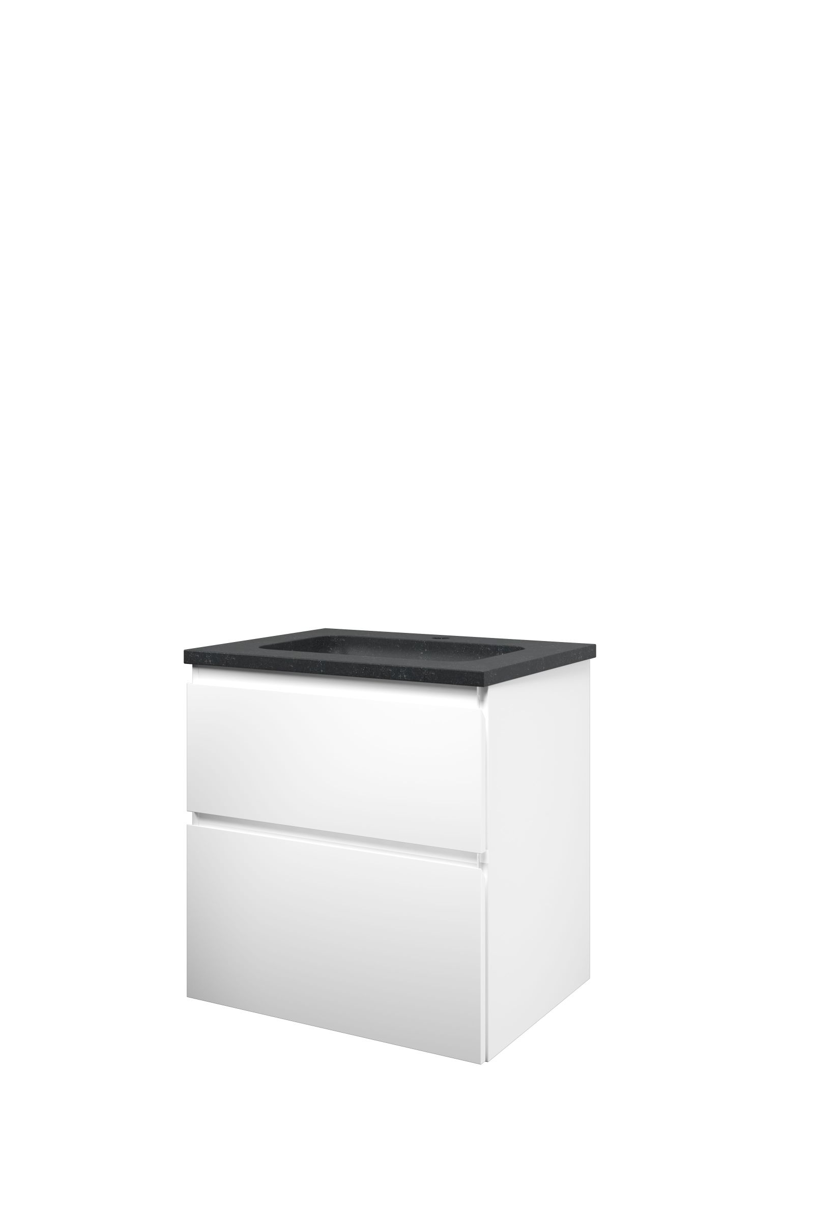 Proline set hardsteen Elegant wast. met 1 krgt. en onderk. a-sym. 1815815 Mat wit/Blue stone H625xB600xD460